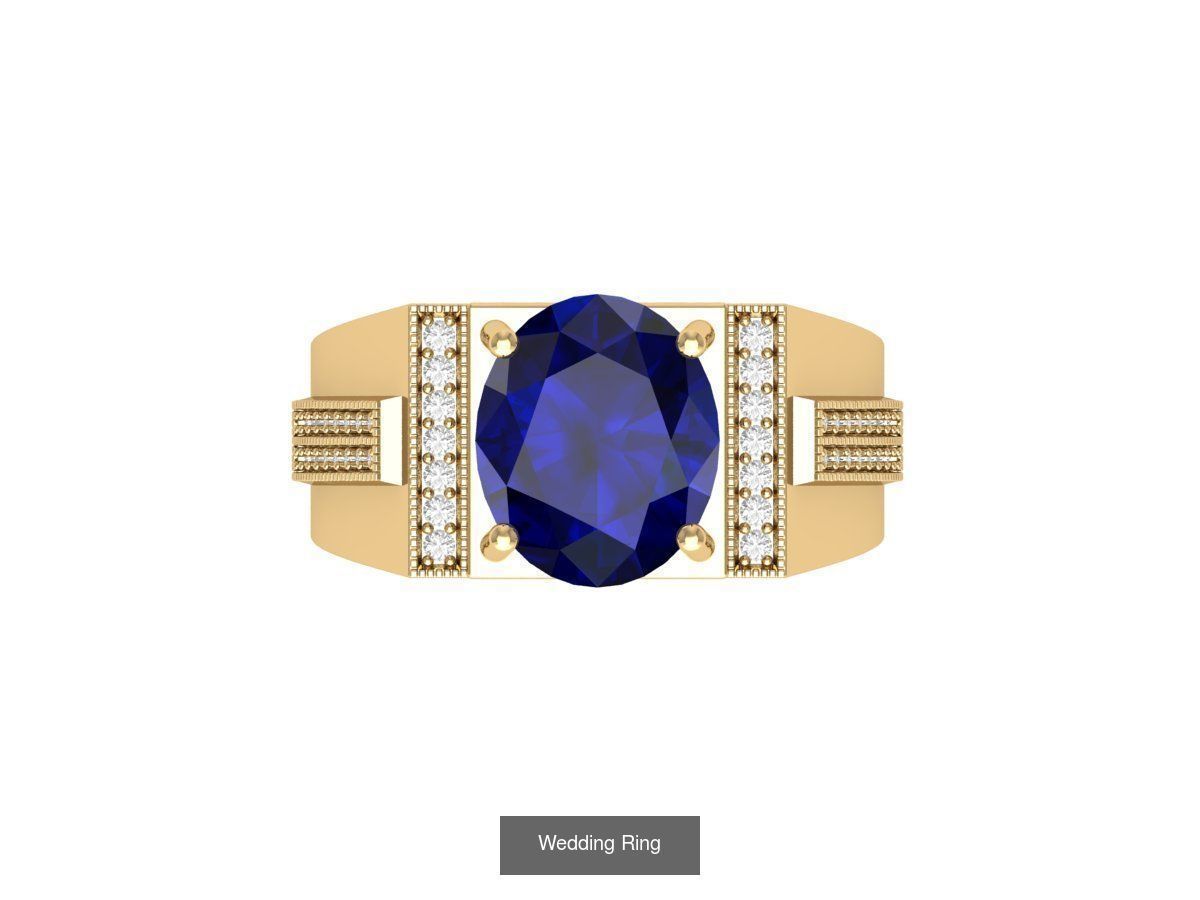 Wedding Engagement Solitaire Artdeco Collaction 3D Model Collection_125