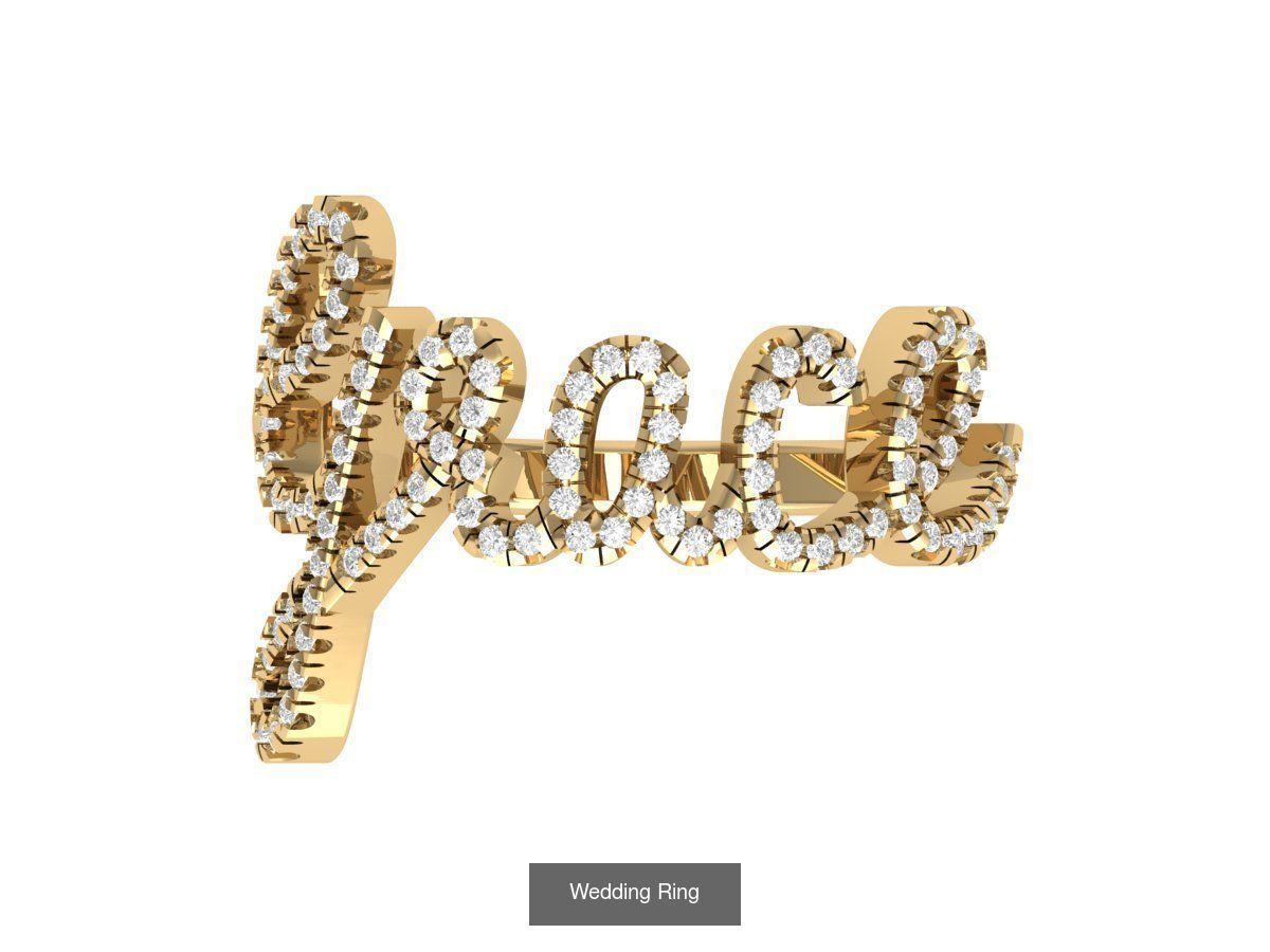 Wedding Engagement Solitaire Artdeco Collaction 3D Model Collection_151