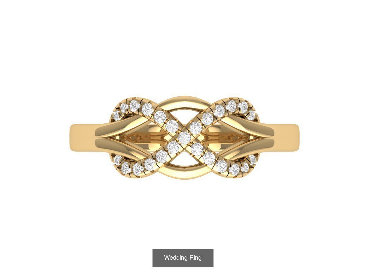 Wedding Engagement Solitaire Artdeco Collaction 3D Model Collection_144