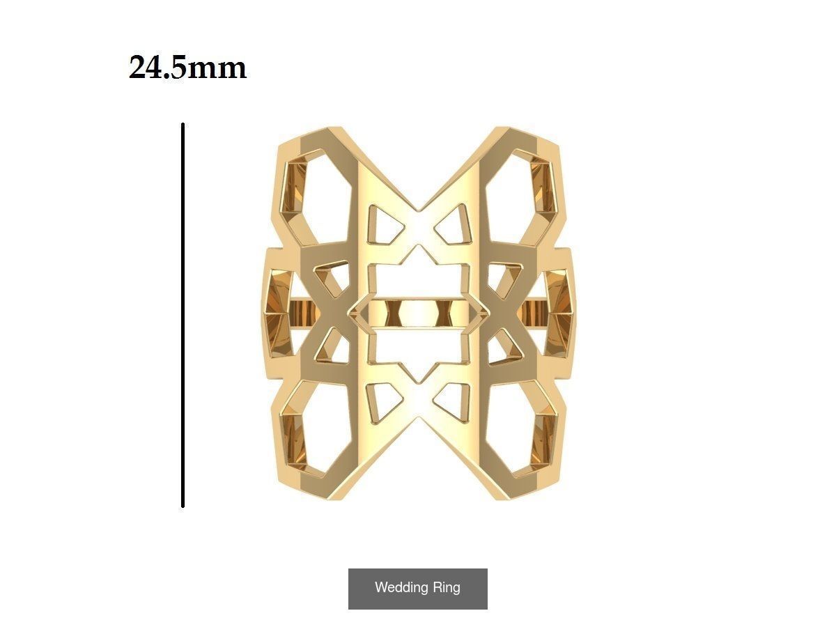 Wedding Engagement Solitaire Artdeco Collaction 3D Model Collection_74