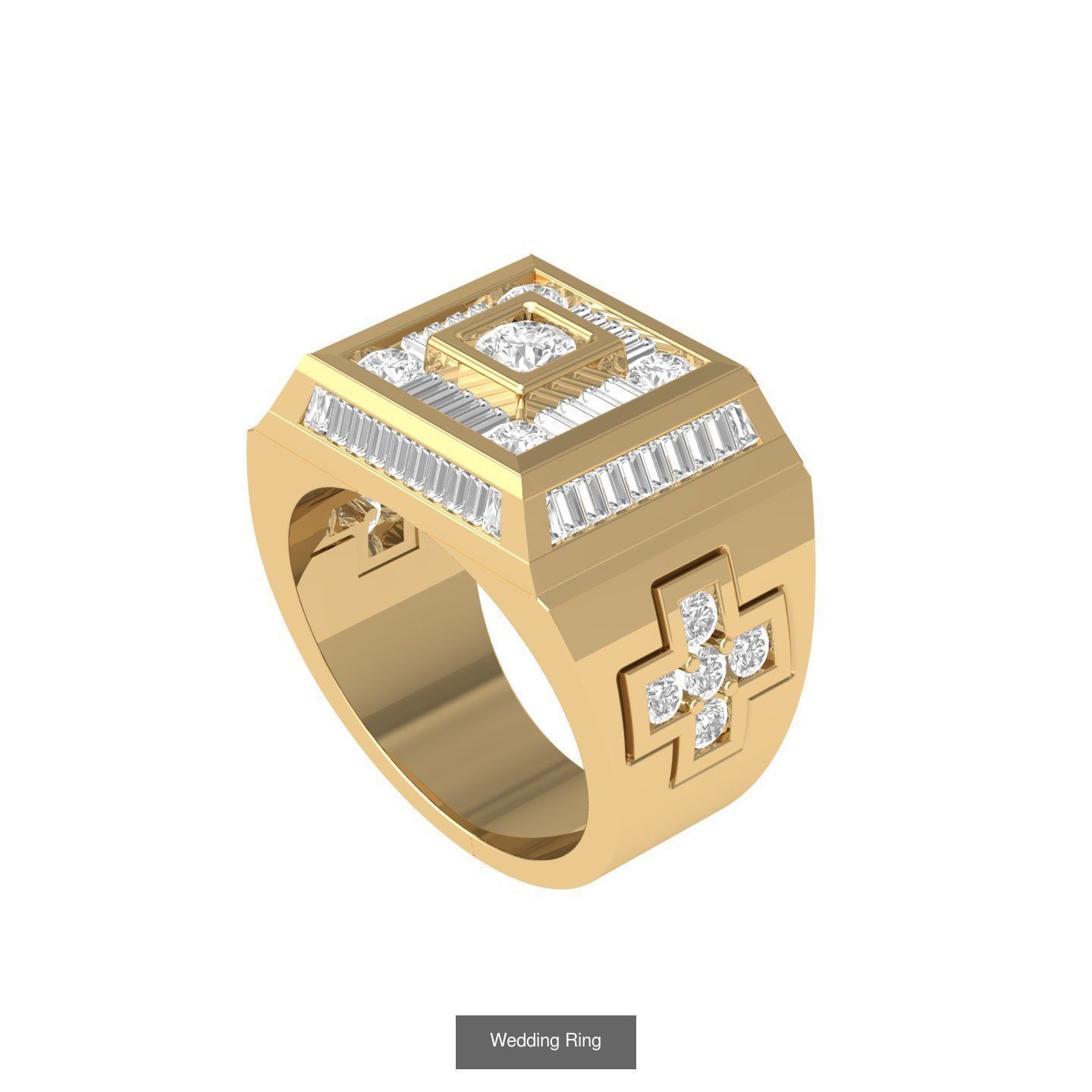 Wedding Engagement Solitaire Artdeco Collaction 3D Model Collection_91