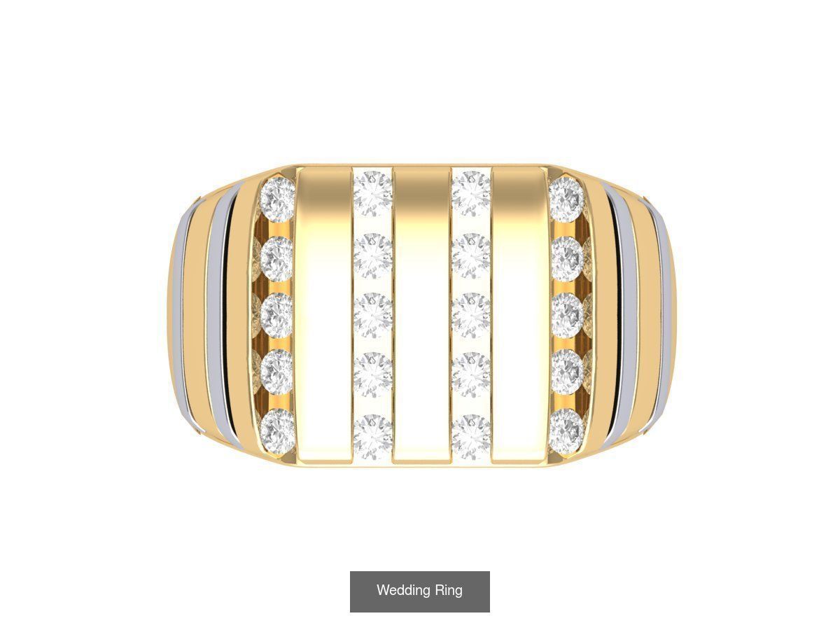 Wedding Engagement Solitaire Artdeco Collaction 3D Model Collection_128