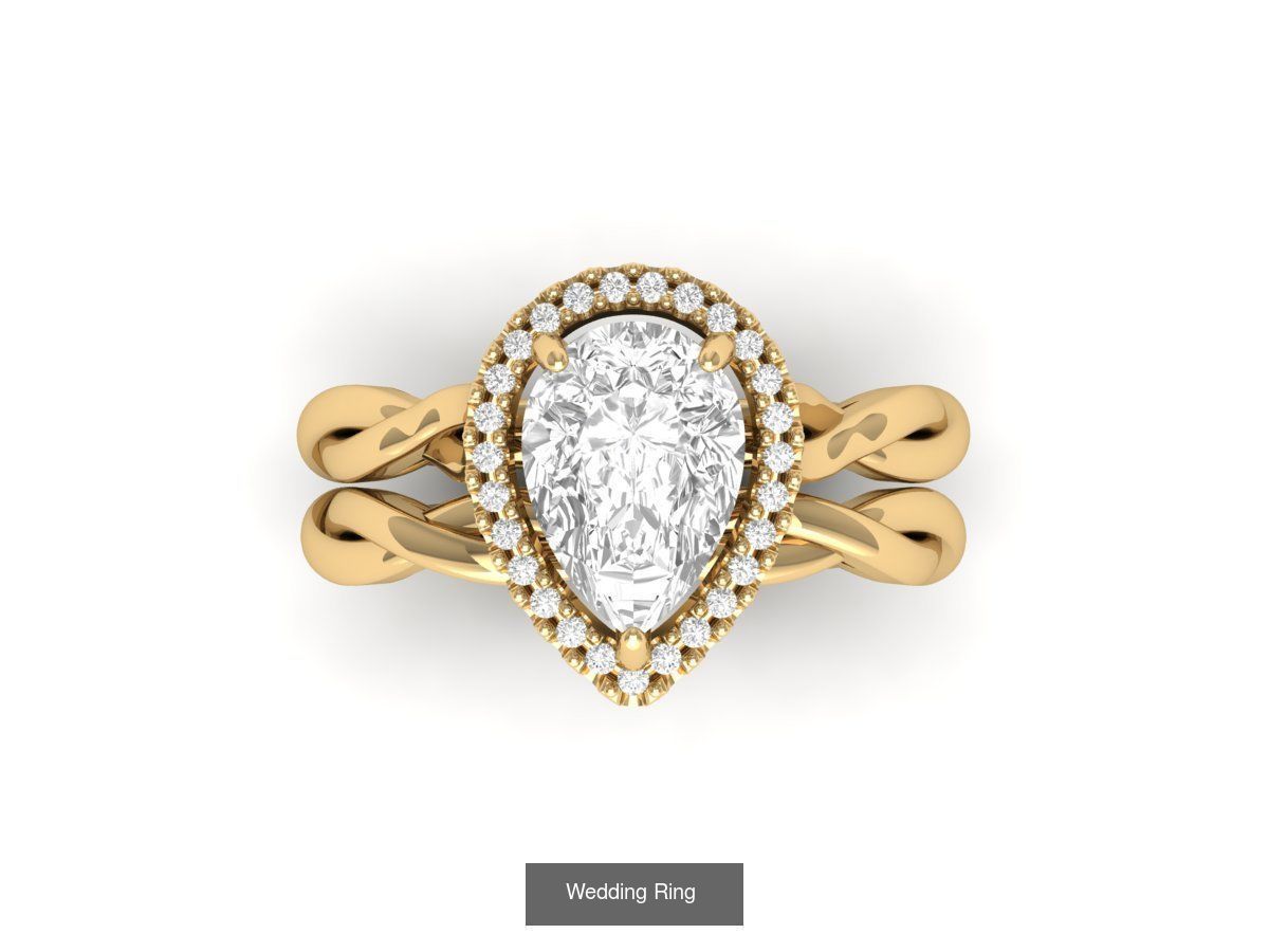 Wedding Engagement Solitaire Artdeco Collaction 3D Model Collection_51