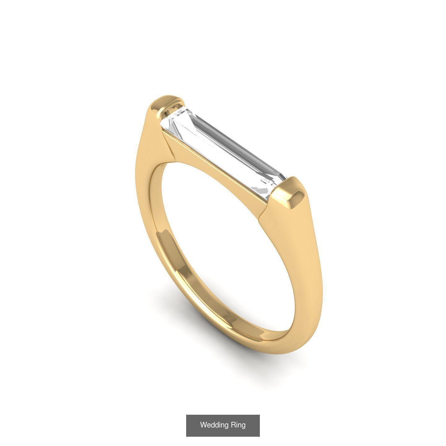 Wedding Engagement Solitaire Artdeco Collaction 3D Model Collection_40