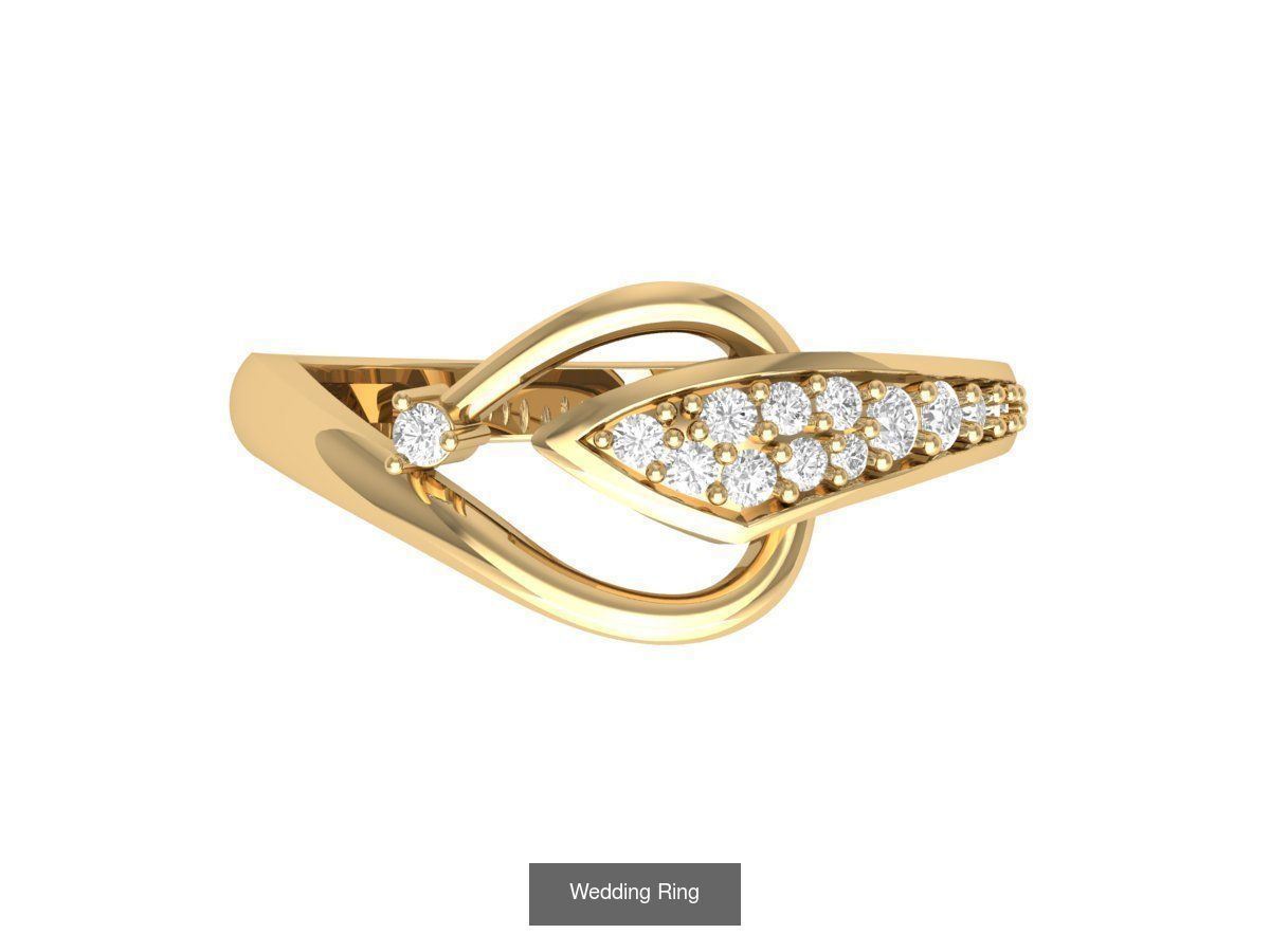 Wedding Engagement Solitaire Artdeco Collaction 3D Model Collection_150