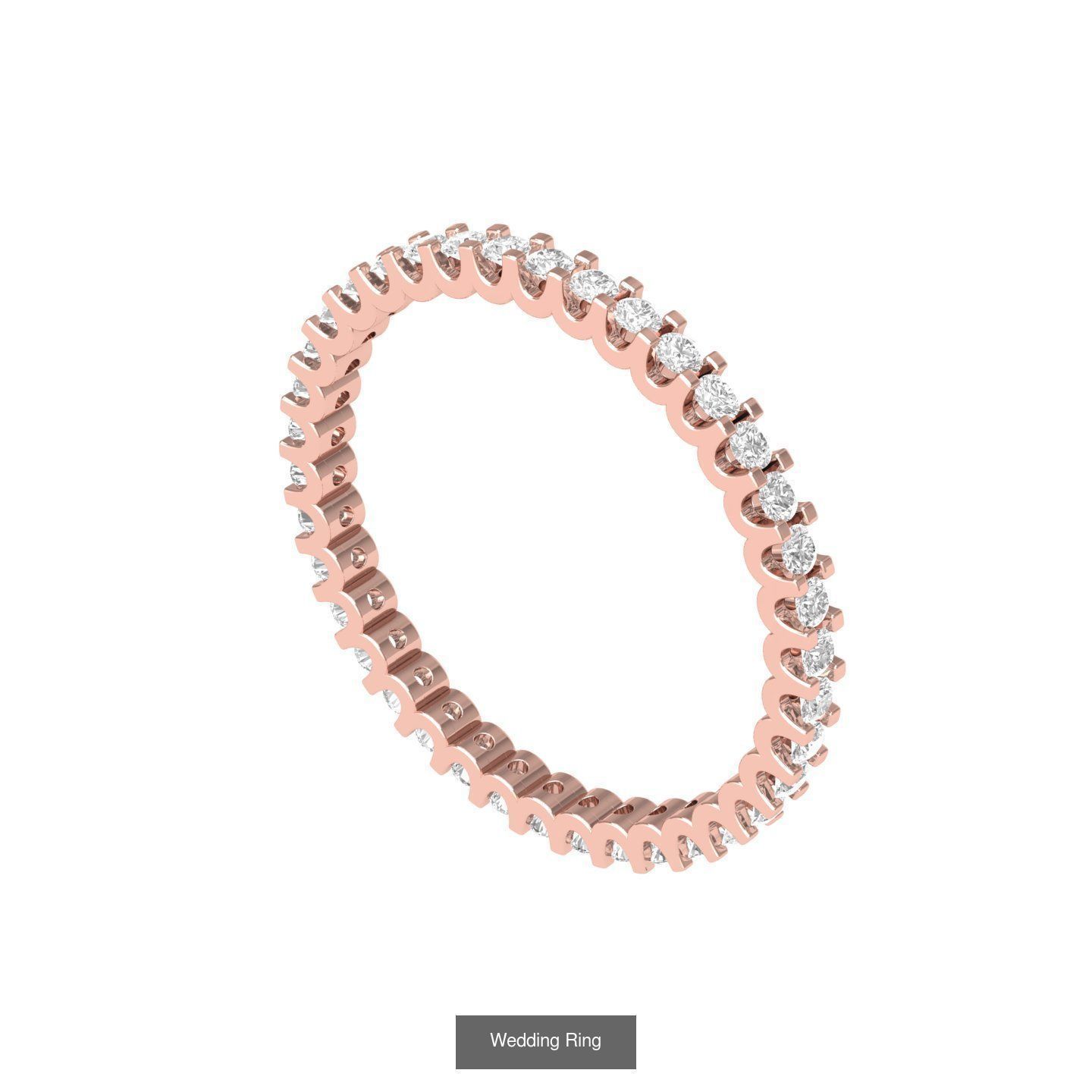 Wedding Engagement Solitaire Artdeco Collaction 3D Model Collection_90