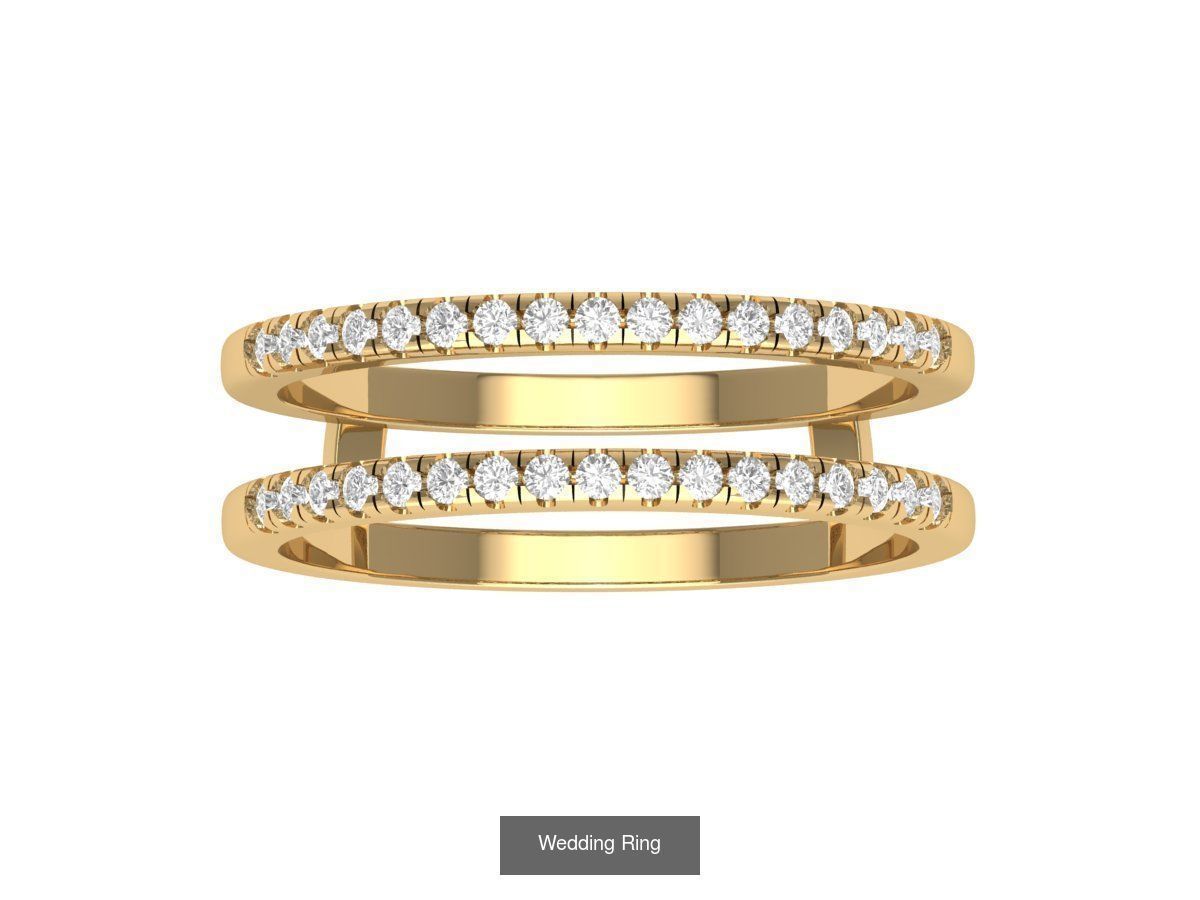 Wedding Engagement Solitaire Artdeco Collaction 3D Model Collection_105