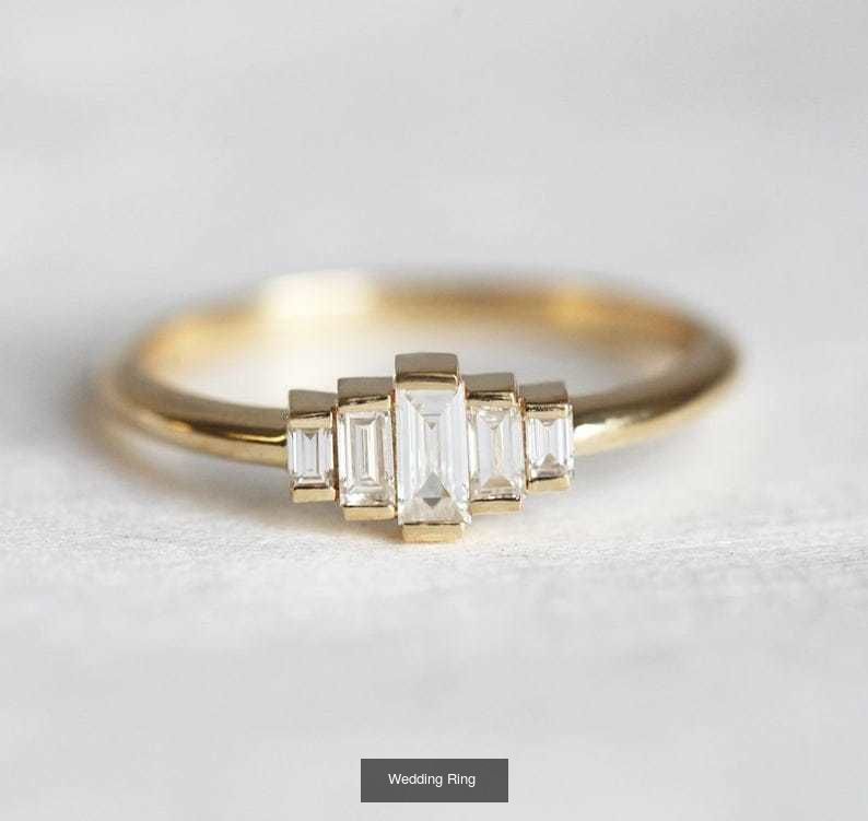 Wedding Engagement Solitaire Artdeco Collaction 3D Model Collection_26