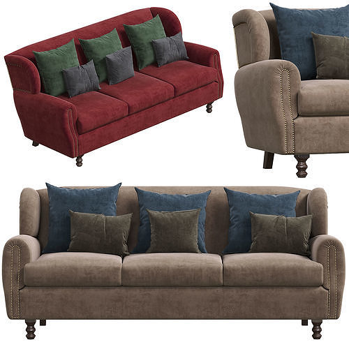 Cinema Sofa 3D model 2