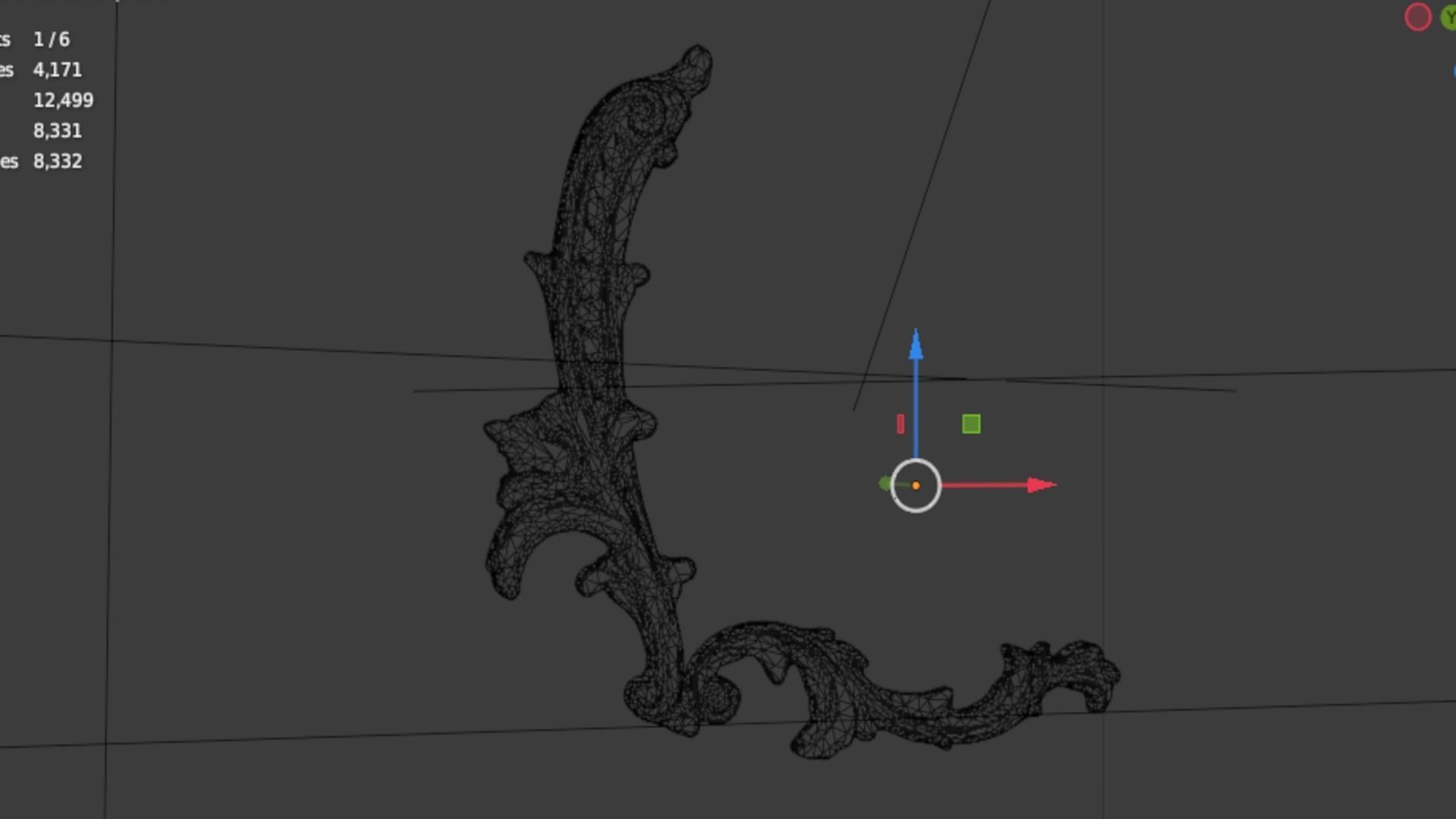 Classic decor ornament 333 3D model_6