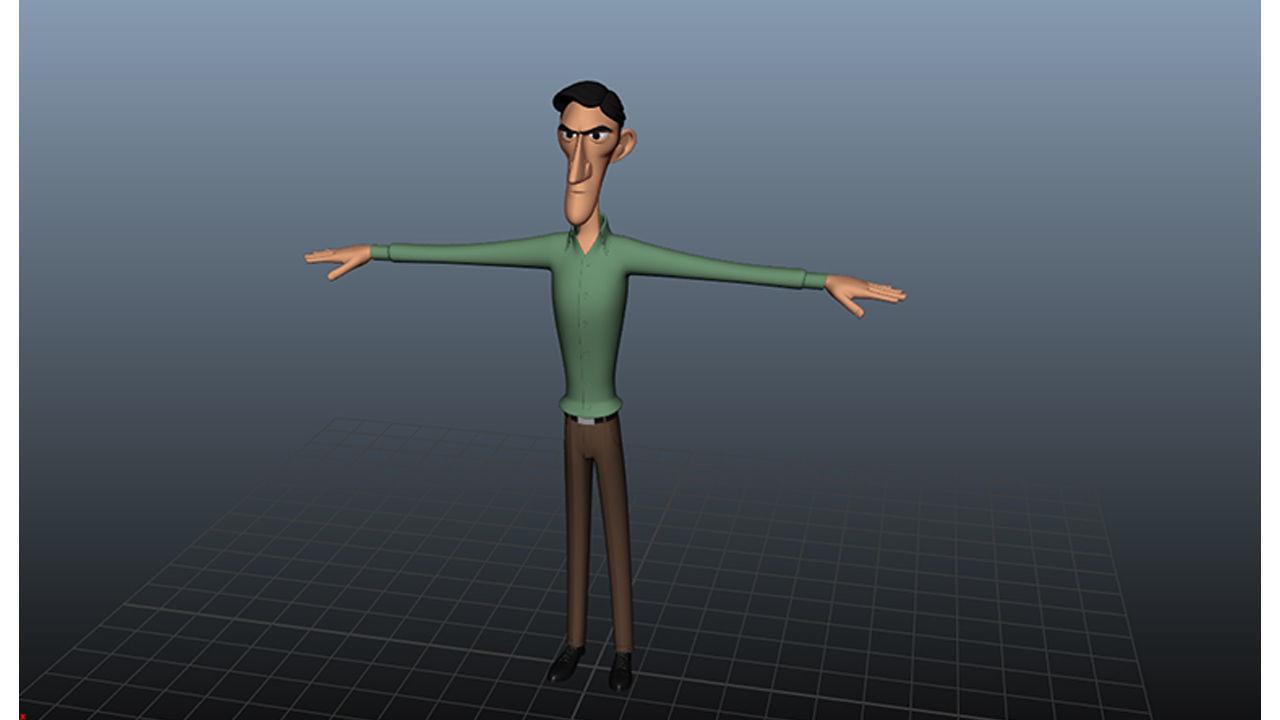 Stylized Character Model Low-poly 3D model_1