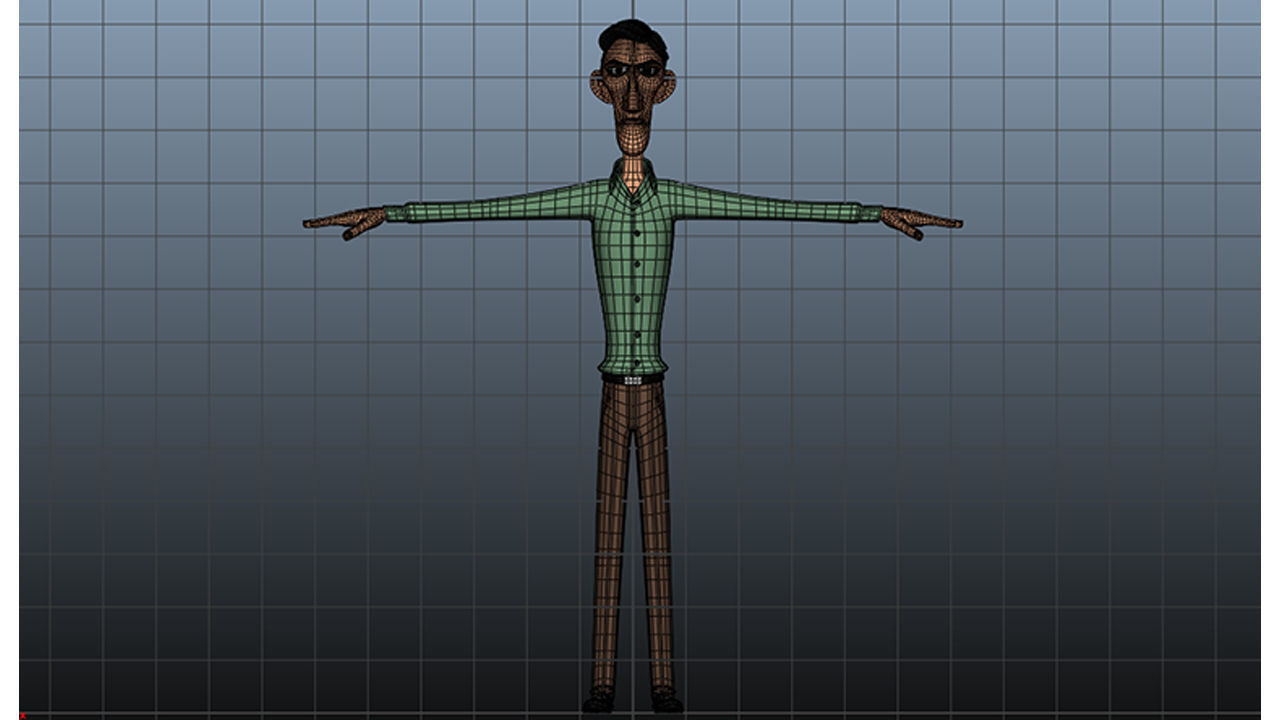 Stylized Character Model Low-poly 3D model_3