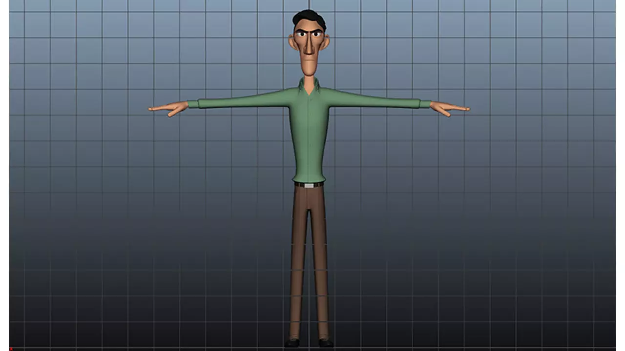 Stylized Character Model Low-poly 3D model_0