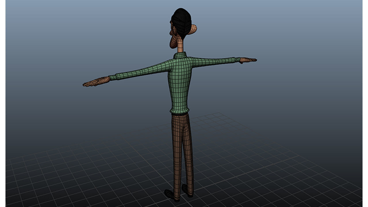 Stylized Character Model Low-poly 3D model_4