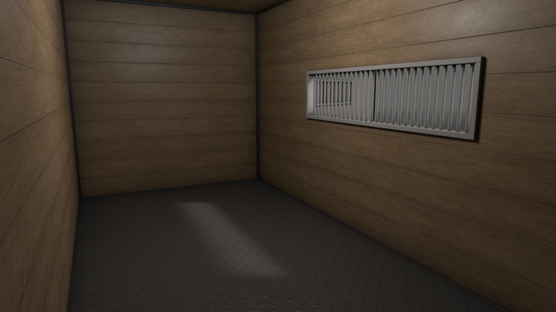 PBR Container House CB 20ft V2 Low-poly 3D model_16