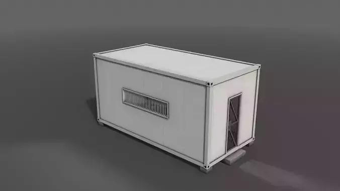 PBR Container House CB 20ft V2 Low-poly 3D model