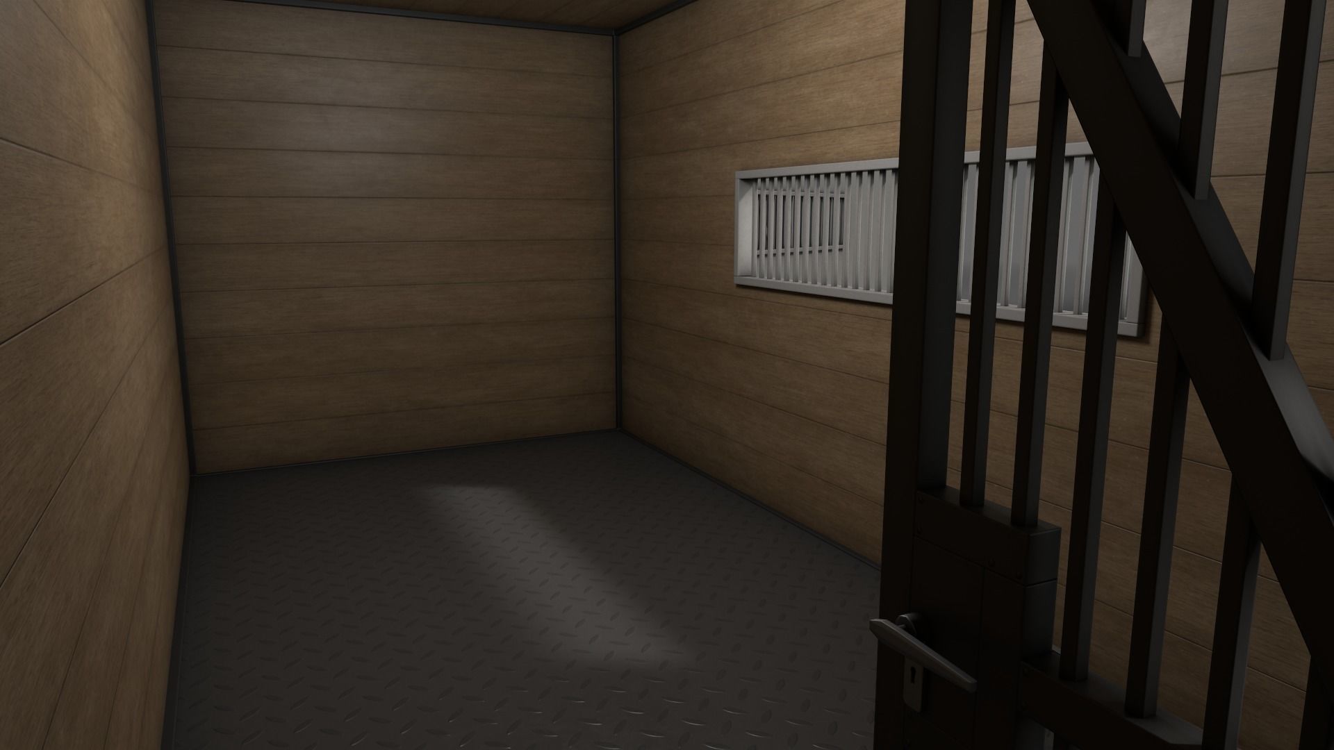 PBR Container House CB 20ft V2 Low-poly 3D model_17