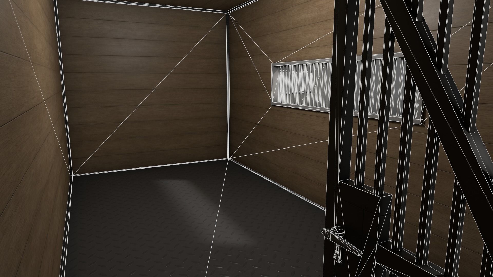 PBR Container House CB 20ft V2 Low-poly 3D model_18