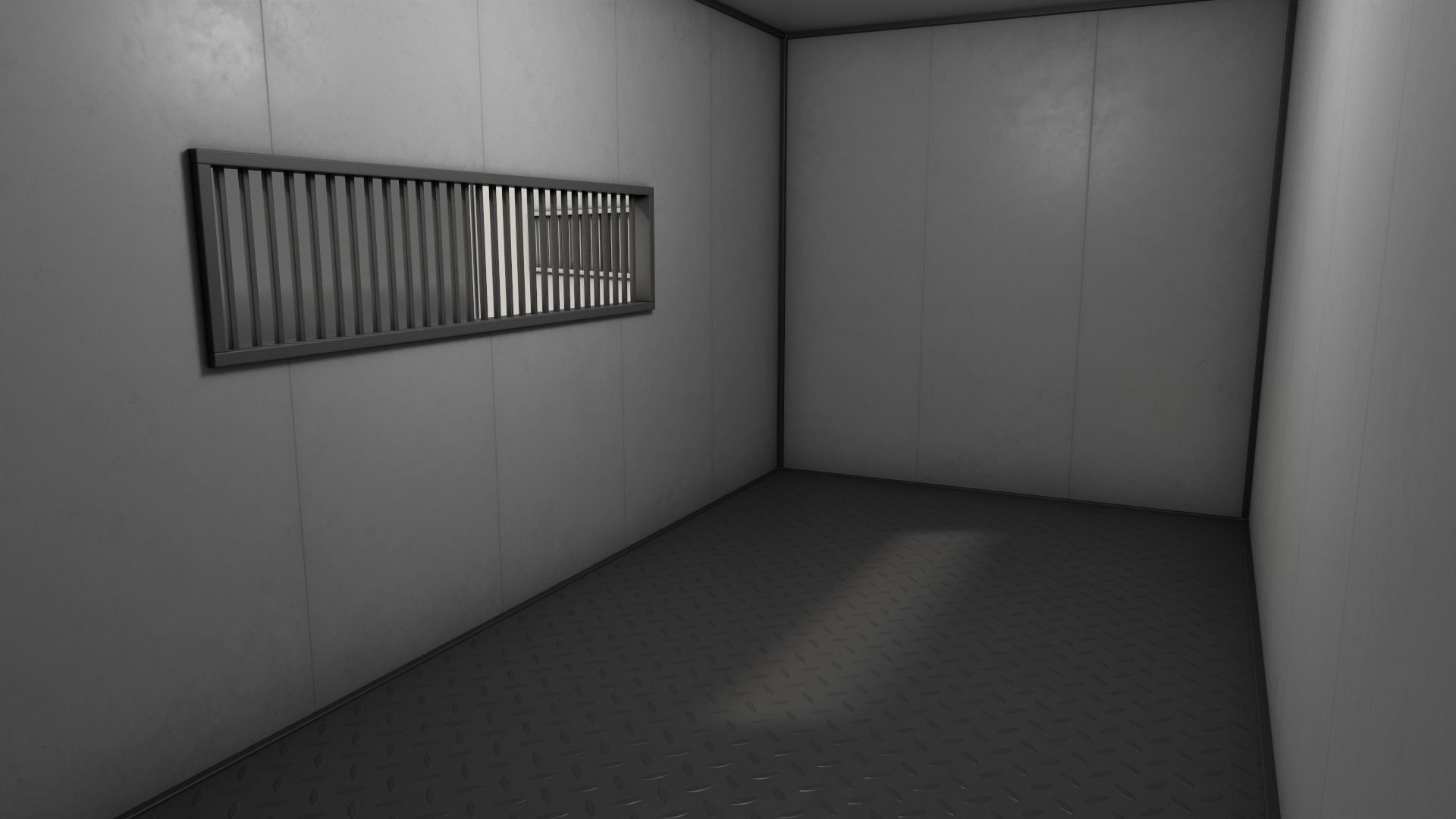 PBR Container House CB 20ft V2 Low-poly 3D model_13