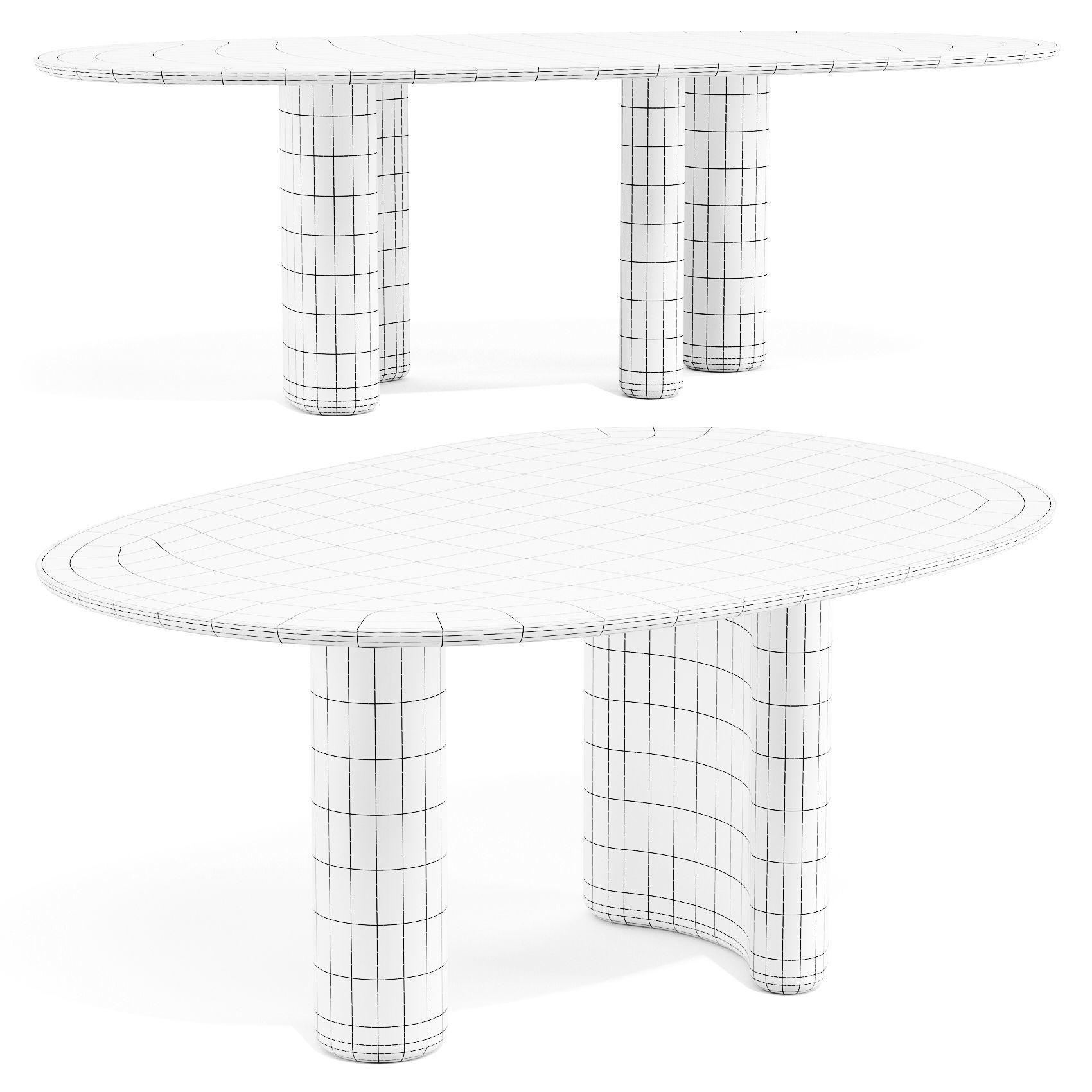 Nature Design Lymph - Dining Tables 3D model_5