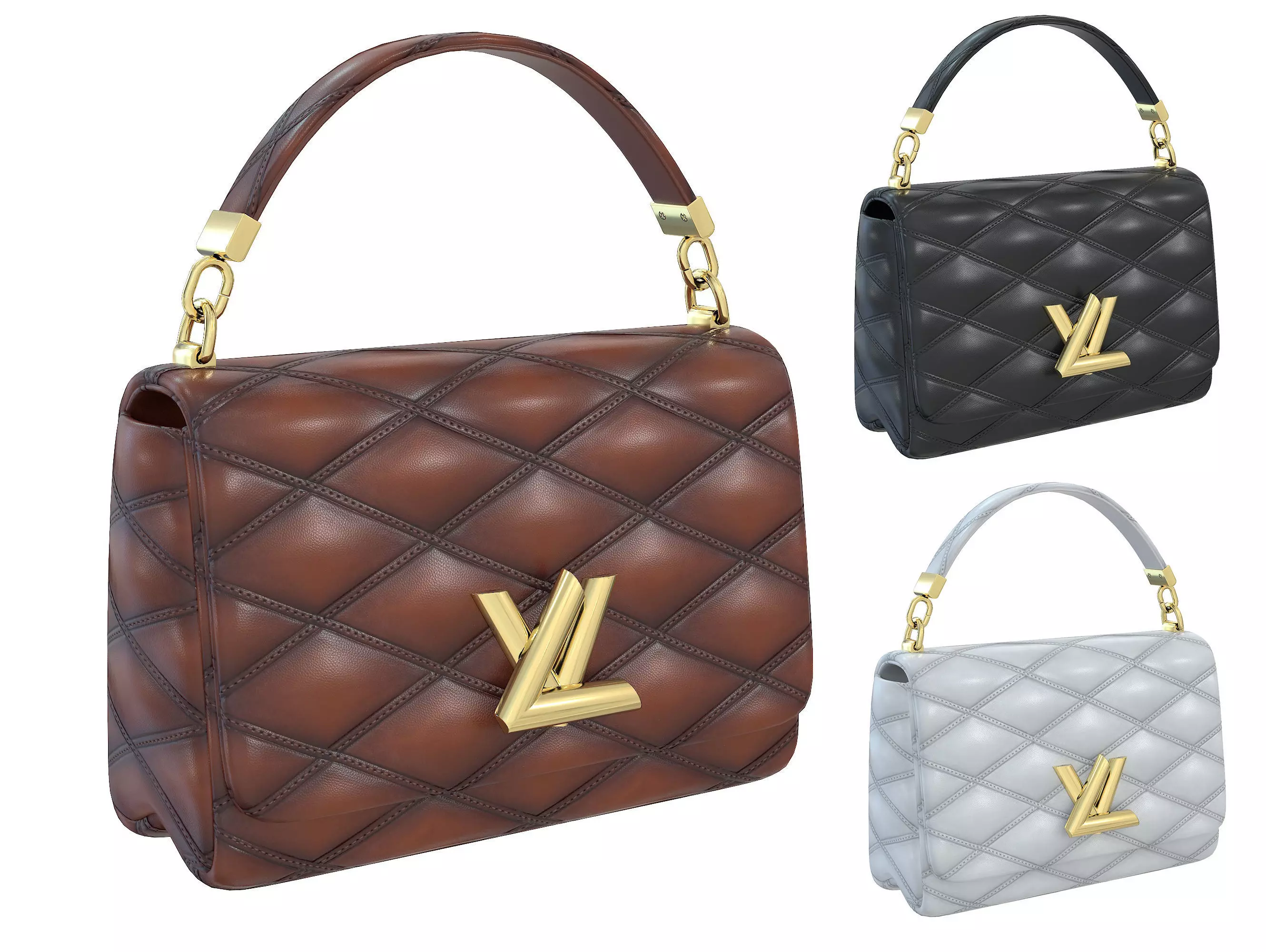 Louis Vuitton Go 14 Bag Low-poly 3D model