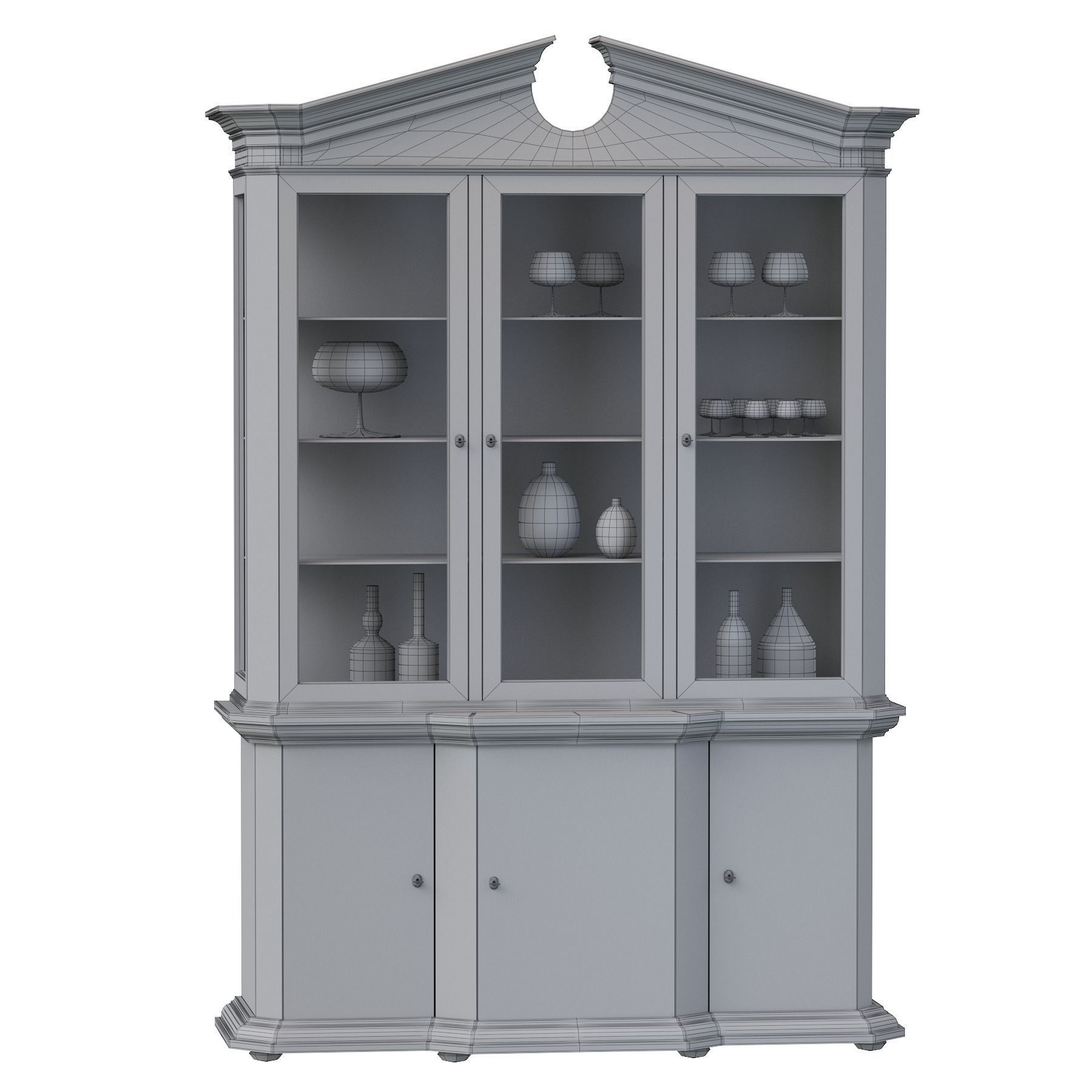 Classic Cupboard 3D model_15