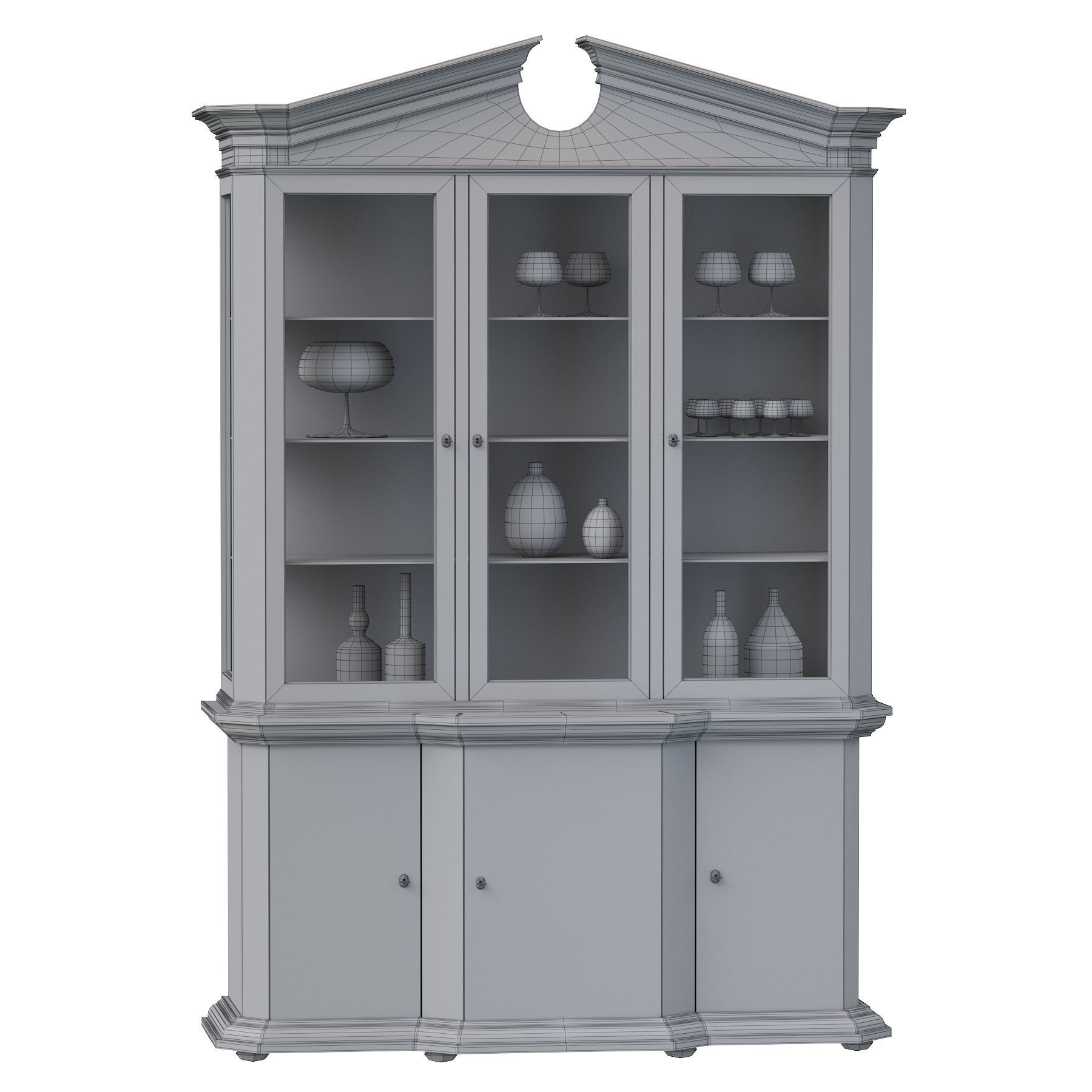 Classic Cupboard 3D model_3