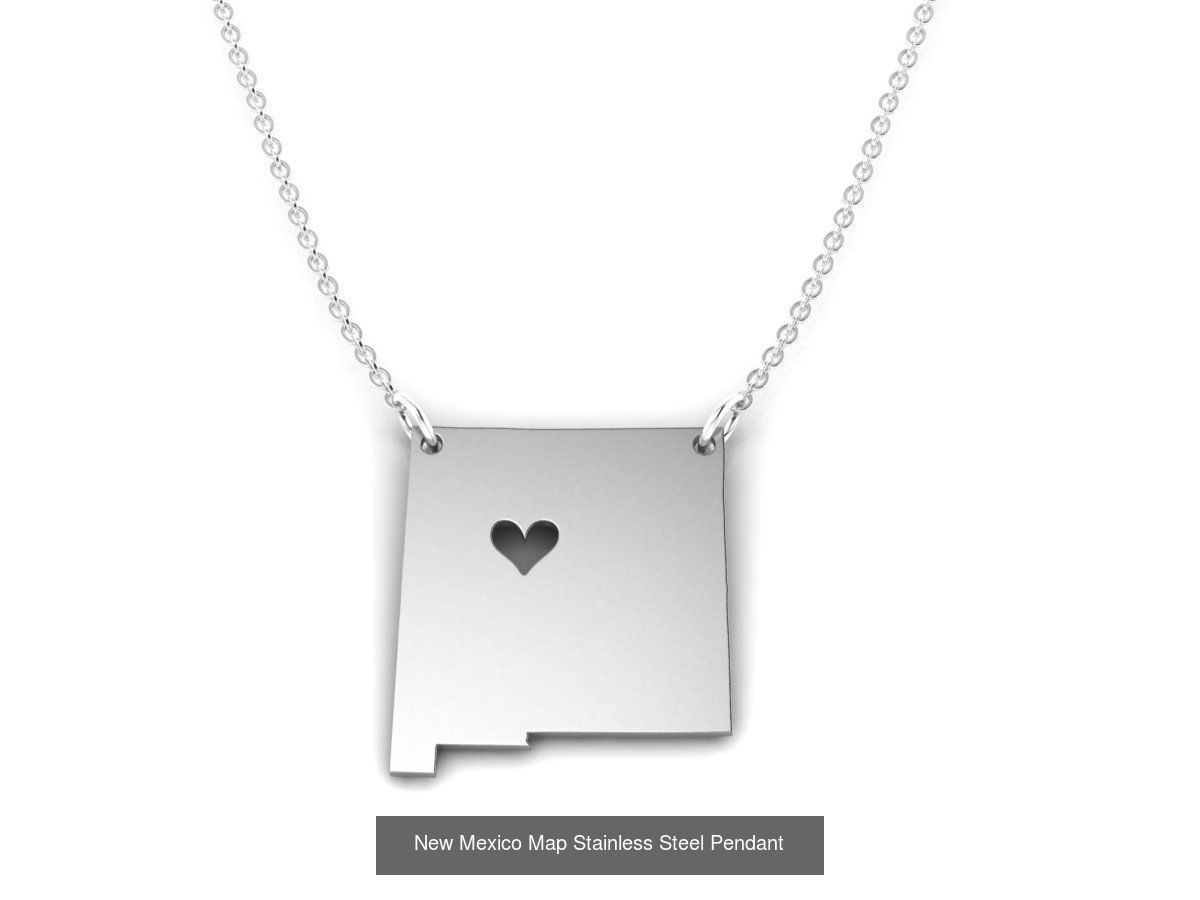3DM 60 US STATE PENDANT FILES 3D Model Collection_25