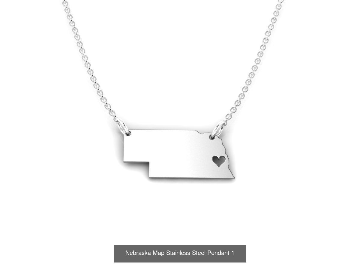 3DM 60 US STATE PENDANT FILES 3D Model Collection_30