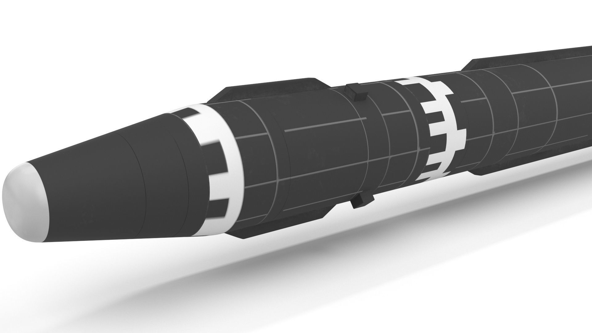 Hwasong-15 Intercontinental Ballistic Missile 3D model_2