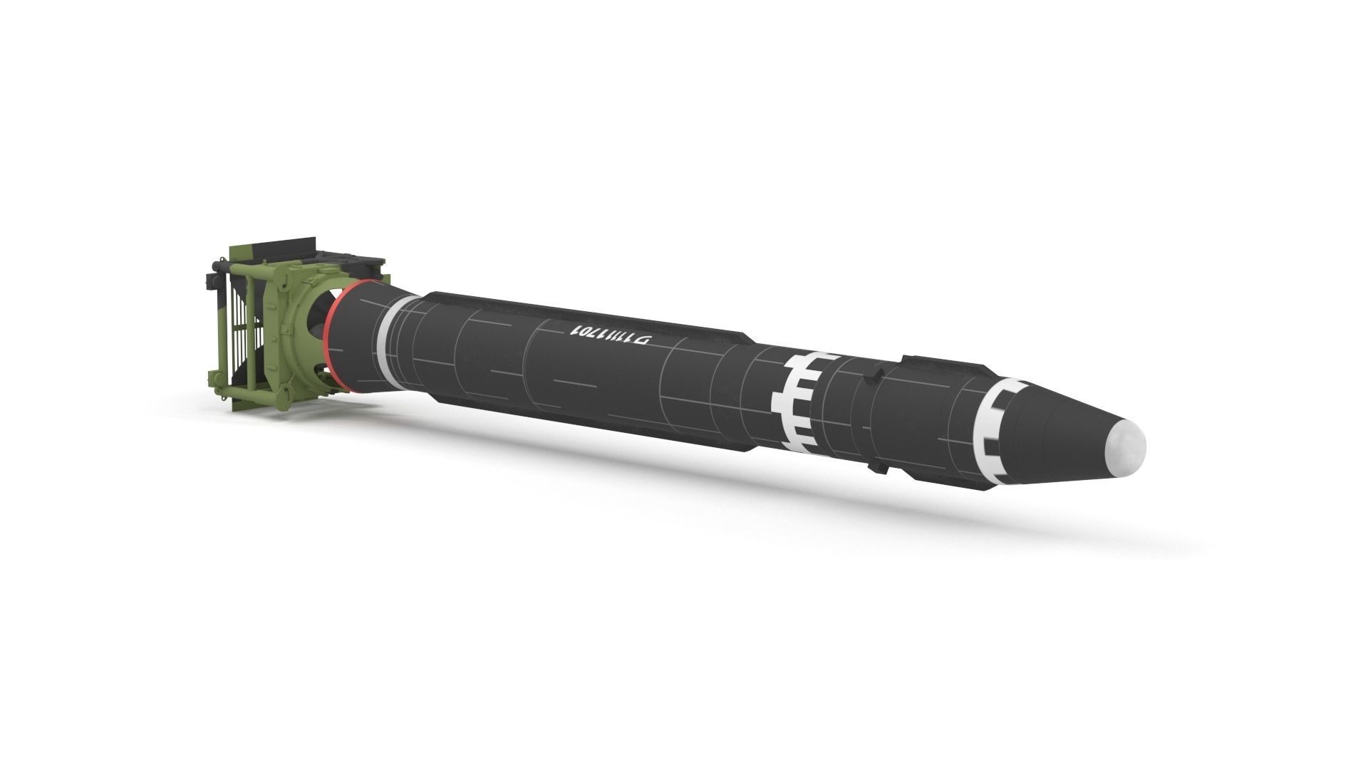 Hwasong-15 Intercontinental Ballistic Missile 3D model_22