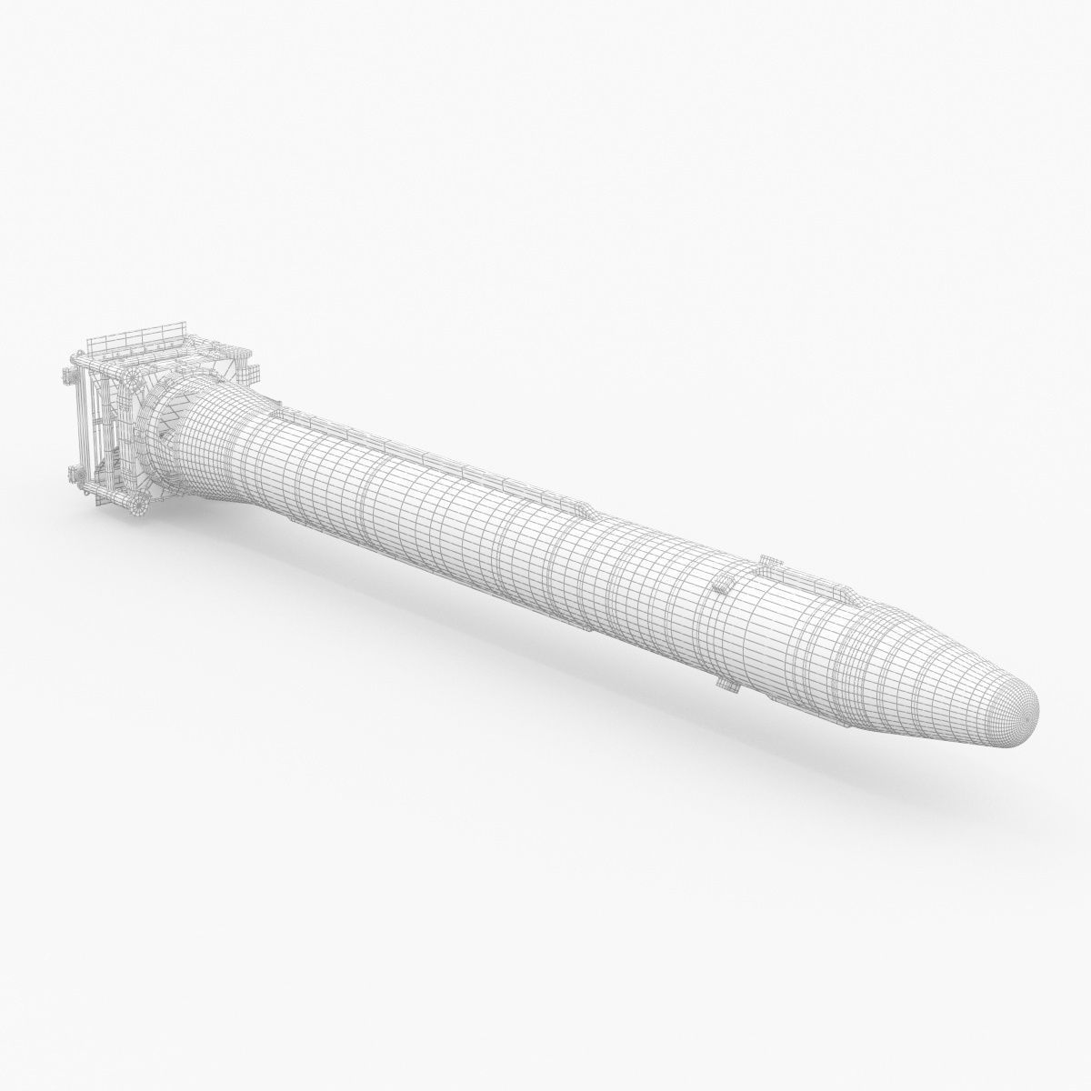 Hwasong-15 Intercontinental Ballistic Missile 3D model_35