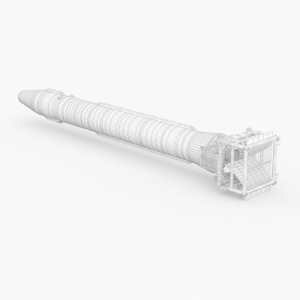 Hwasong-15 Intercontinental Ballistic Missile 3D model_33