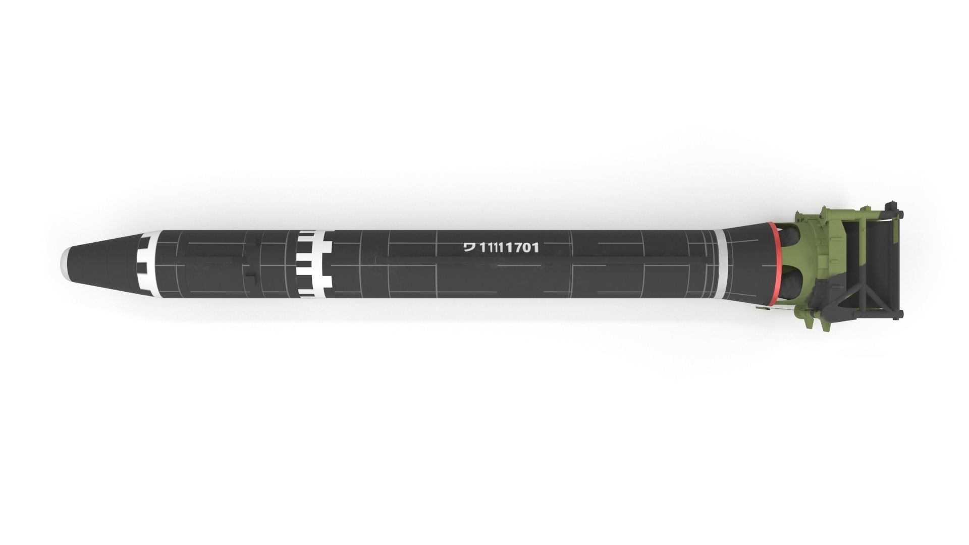 Hwasong-15 Intercontinental Ballistic Missile 3D model_12