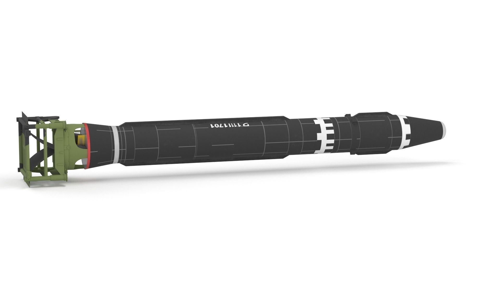 Hwasong-15 Intercontinental Ballistic Missile 3D model_24