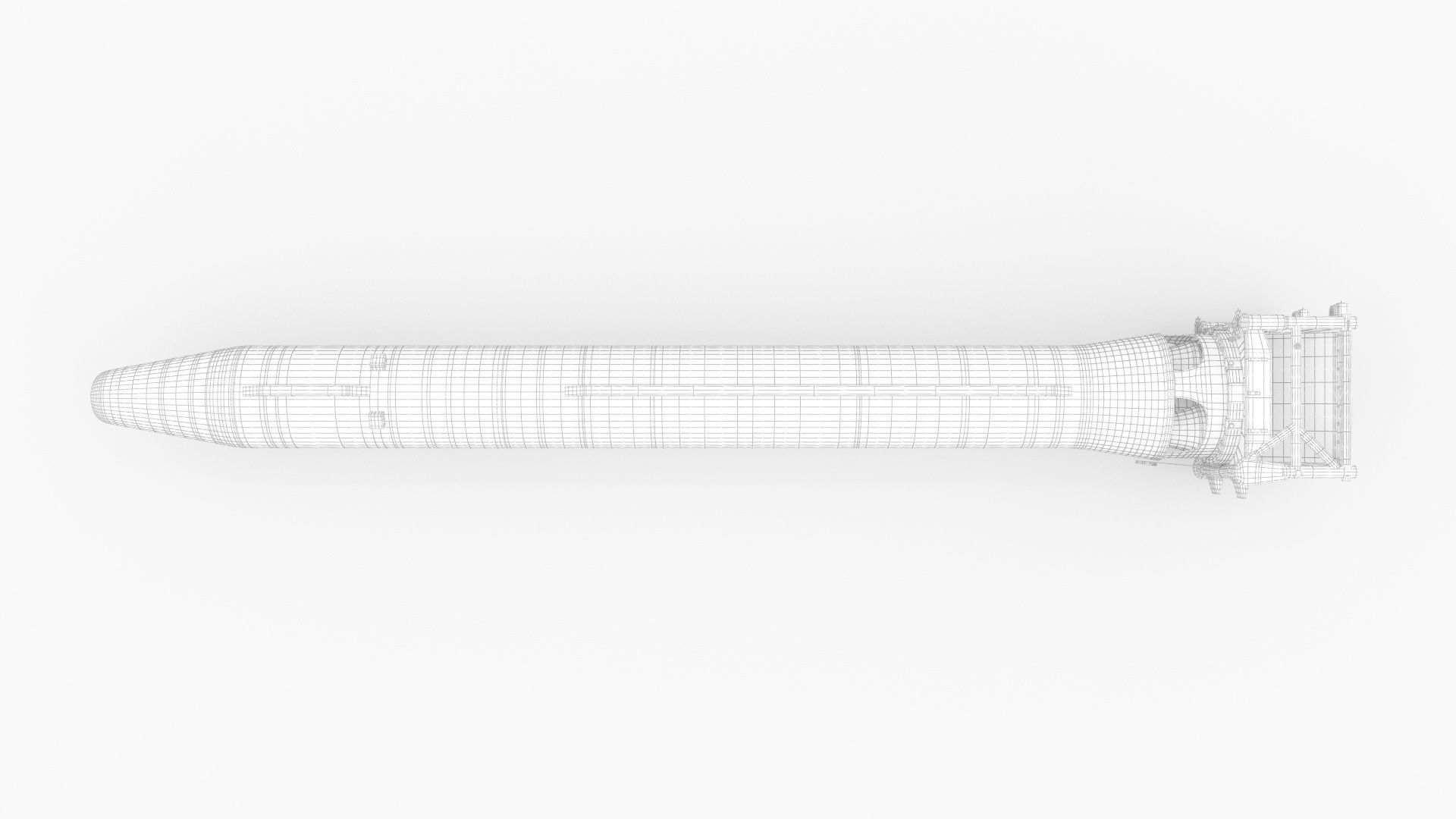 Hwasong-15 Intercontinental Ballistic Missile 3D model_13