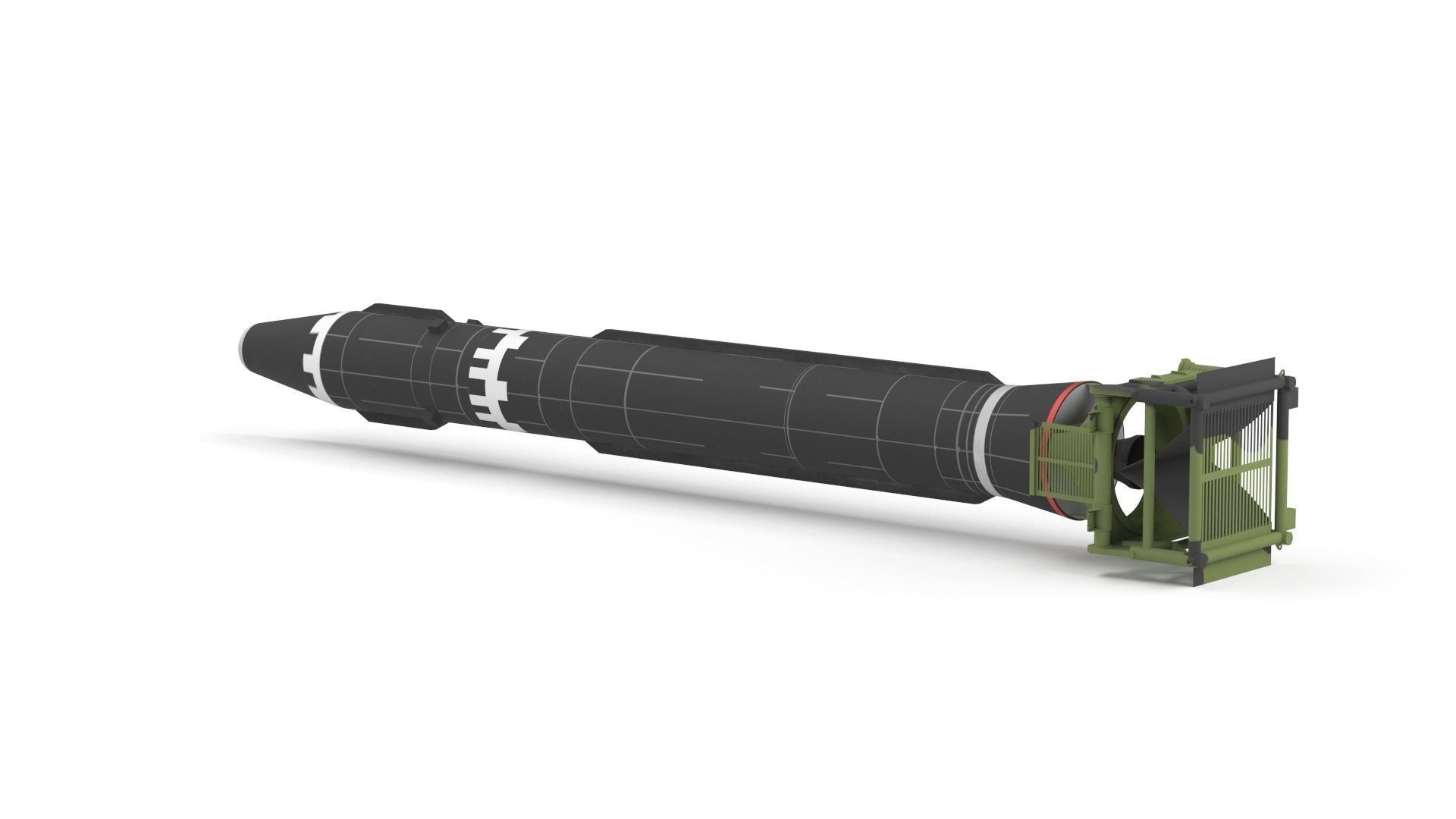 Hwasong-15 Intercontinental Ballistic Missile 3D model_31