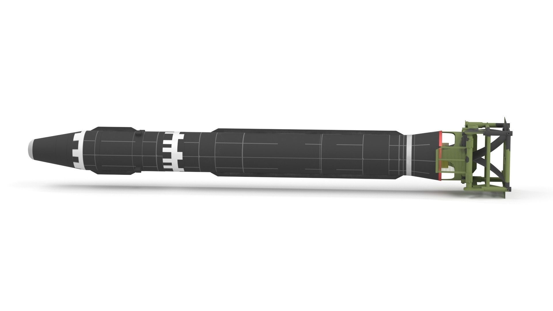 Hwasong-15 Intercontinental Ballistic Missile 3D model_16