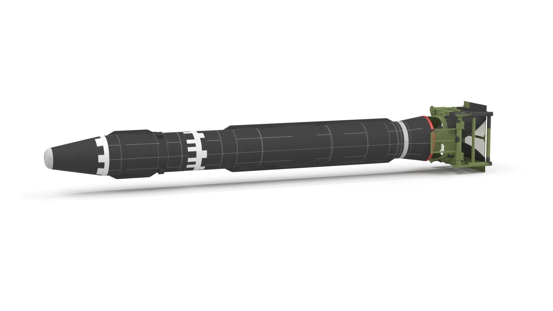 Hwasong-15 Intercontinental Ballistic Missile 3D model_1