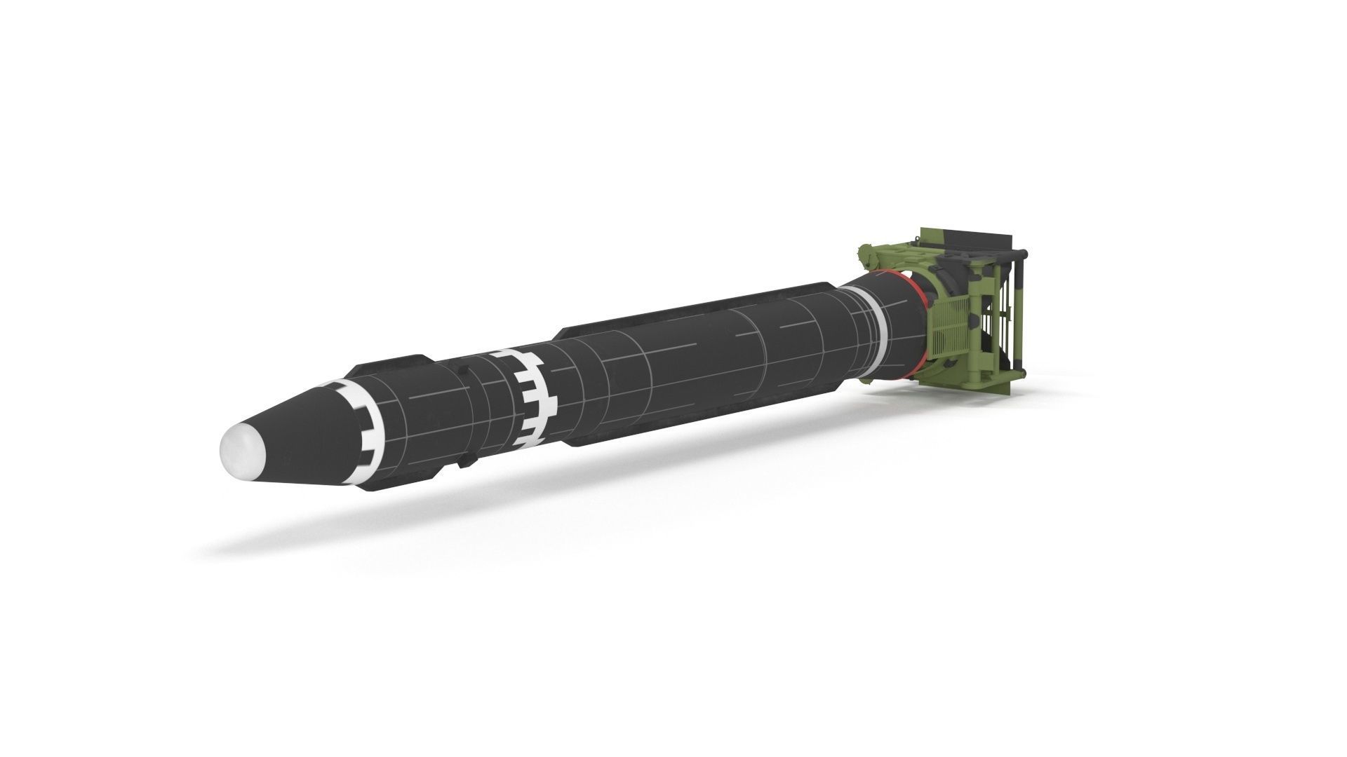 Hwasong-15 Intercontinental Ballistic Missile 3D model_19