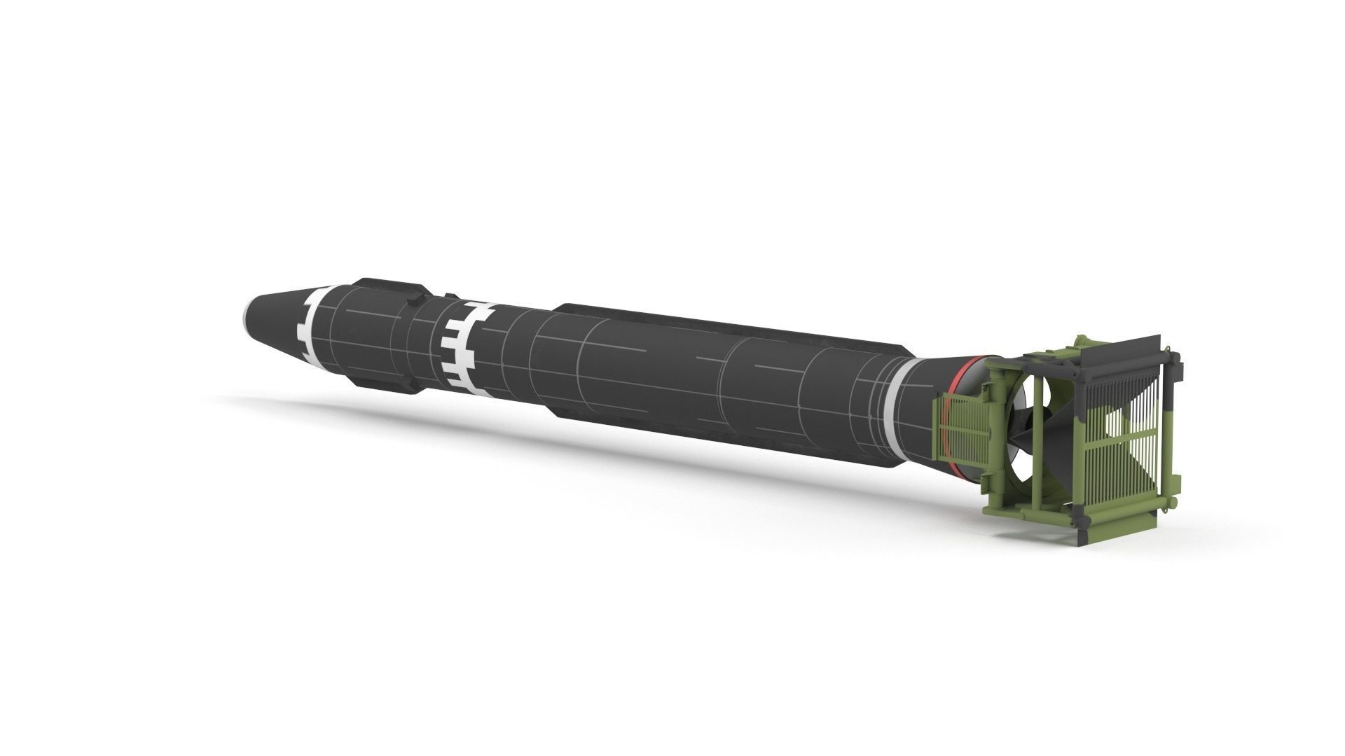 Hwasong-15 Intercontinental Ballistic Missile 3D model_30