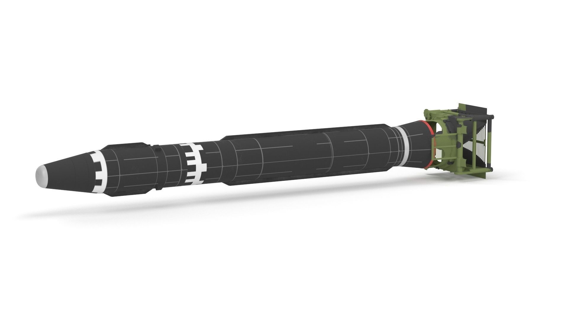 Hwasong-15 Intercontinental Ballistic Missile 3D model_18