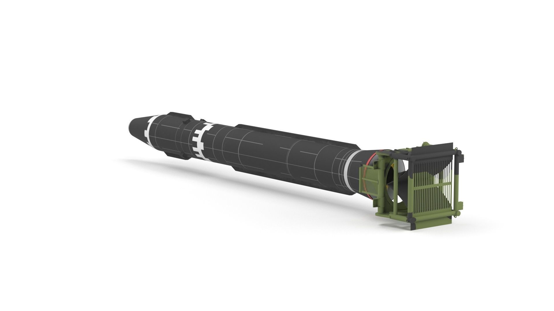Hwasong-15 Intercontinental Ballistic Missile 3D model_29