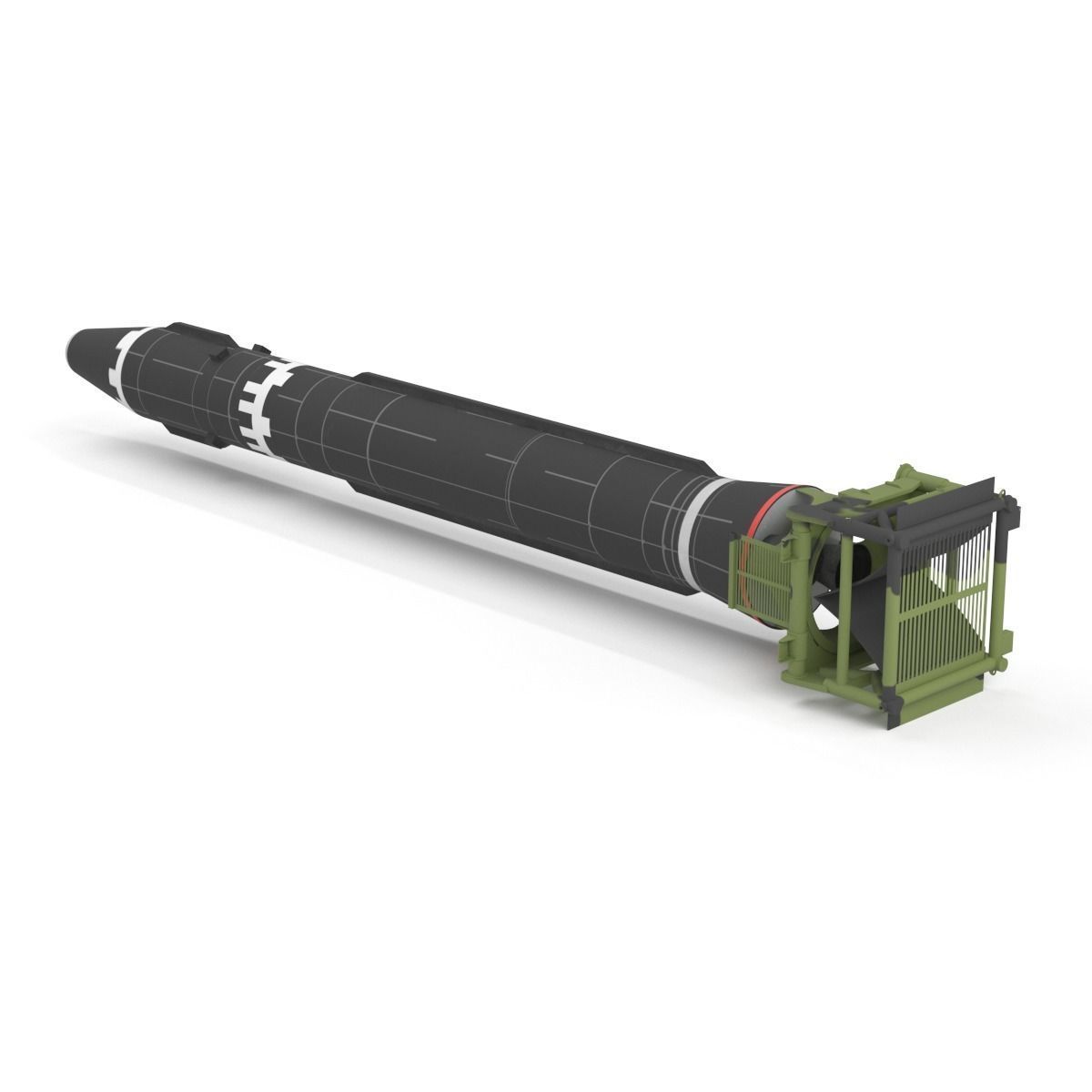 Hwasong-15 Intercontinental Ballistic Missile 3D model_32