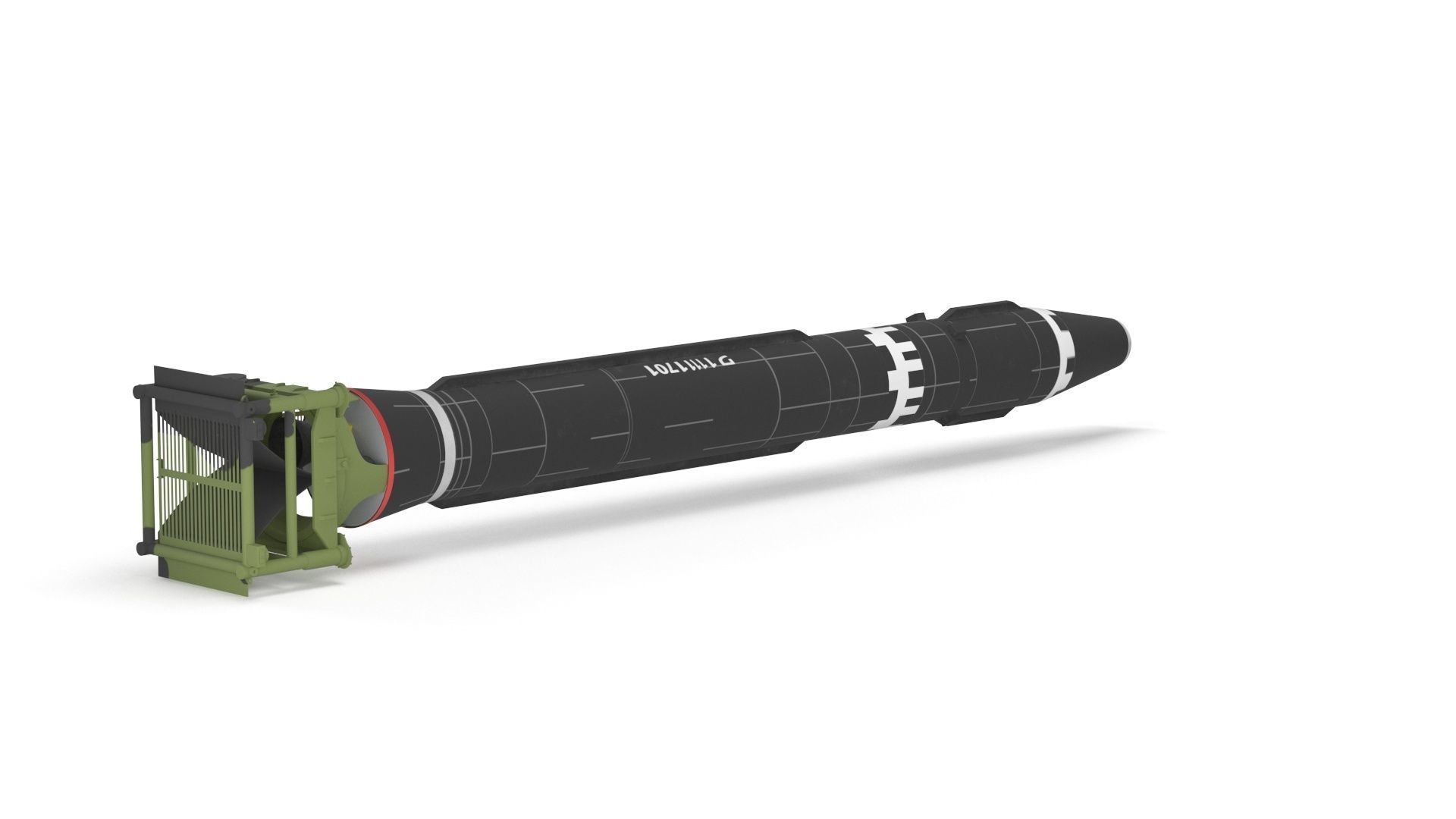 Hwasong-15 Intercontinental Ballistic Missile 3D model_25