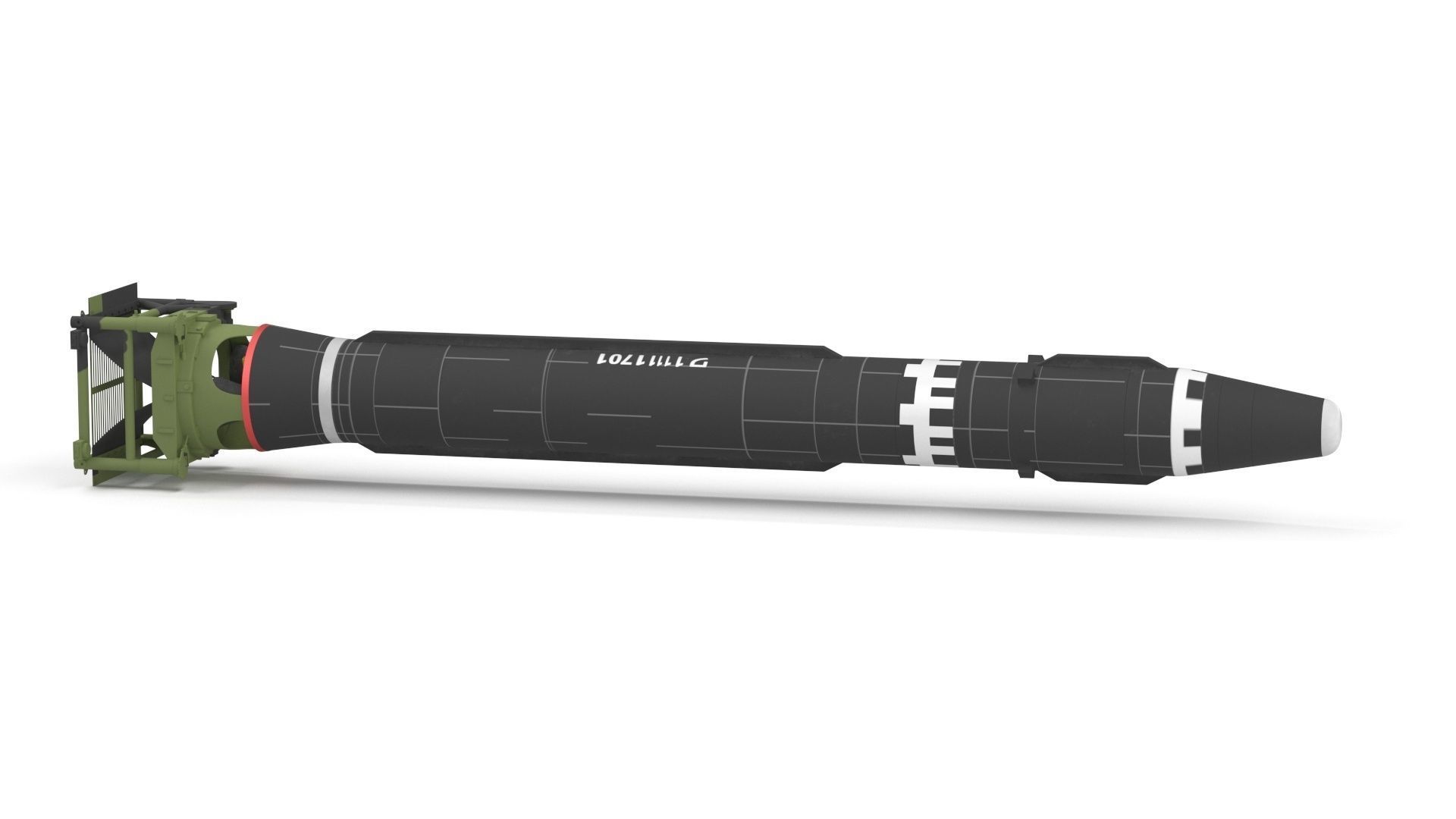 Hwasong-15 Intercontinental Ballistic Missile 3D model_23