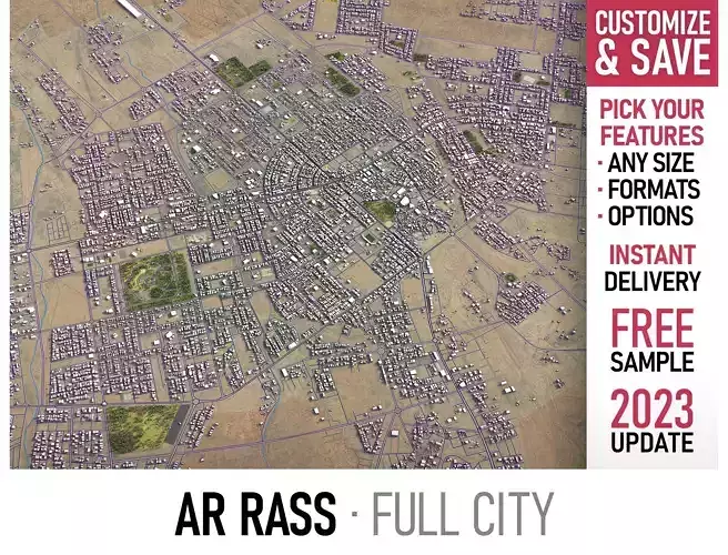 Ar Rass Low-poly 3D model