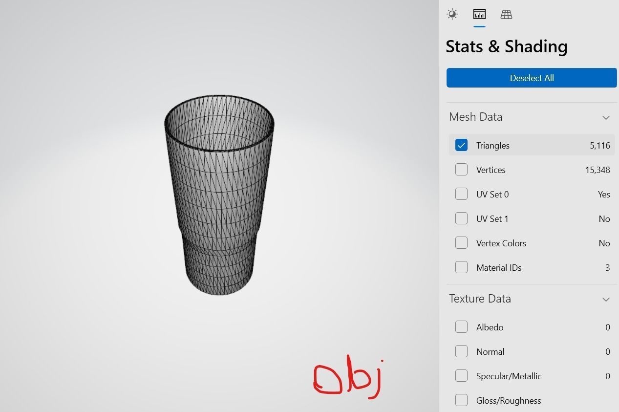 Glass Blue Free 3D model_6