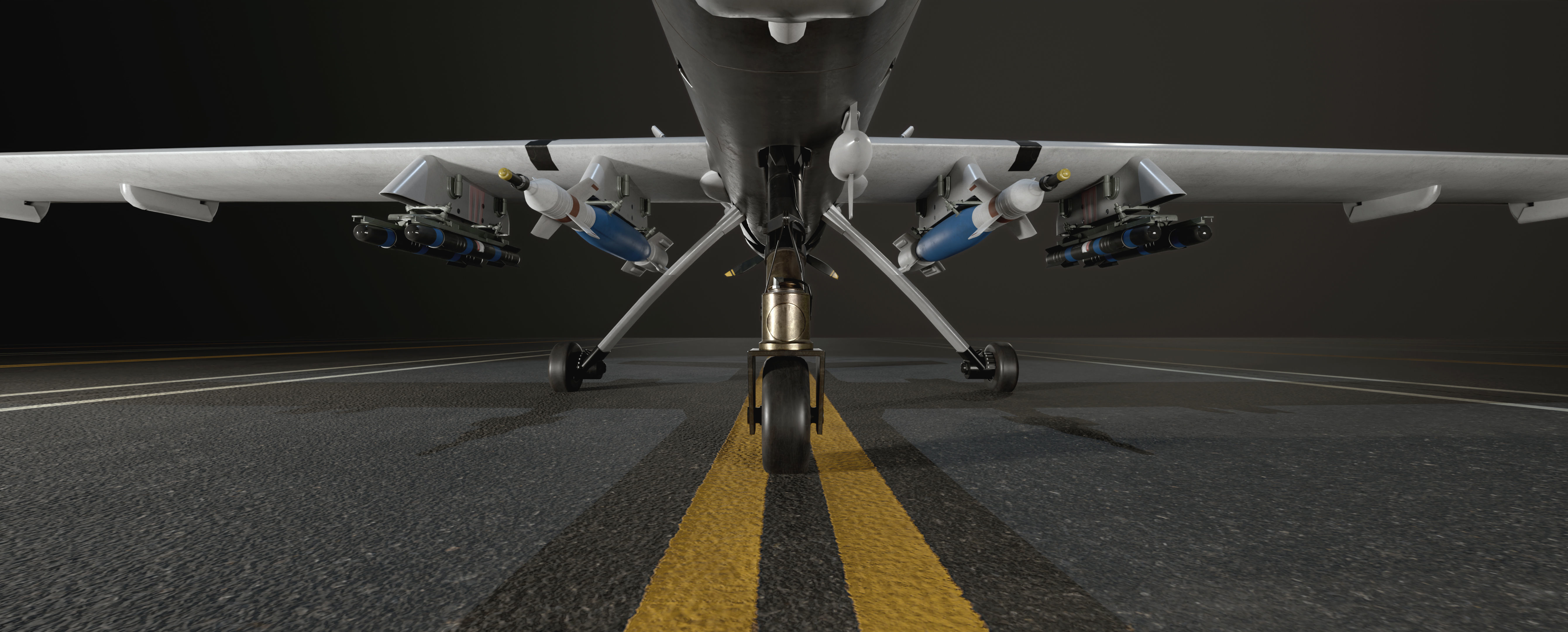 MQ9 Ripper Low-poly 3D model_10