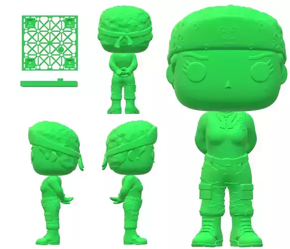 3D Print Model Funko Aliens Vasquez Funko Colonial Marine USCM